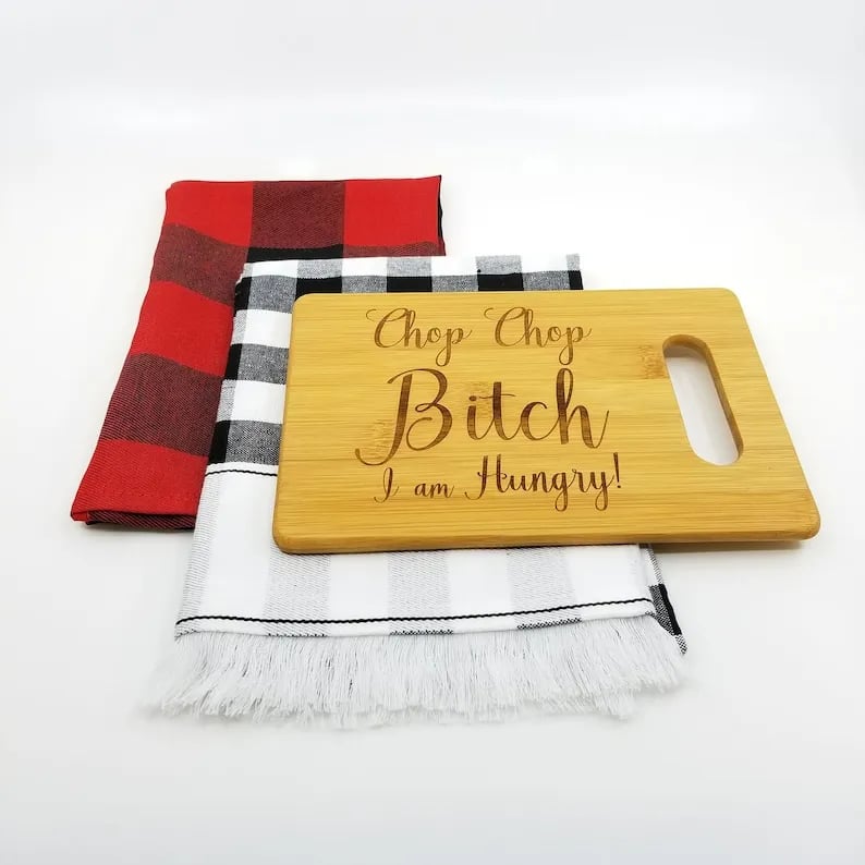 🔥LAST DAY 50% OFF - 🎁Chop Chop Bitch - Funny Cutting Board🤣