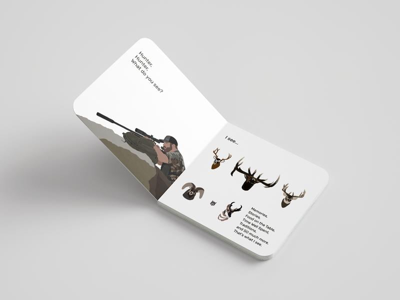 📚🦌 Whitetail, Whitetail, What Do You See? — Rounded-Corner & Reinforced Children‘s Book for the Hunting Family by Mueller Optics