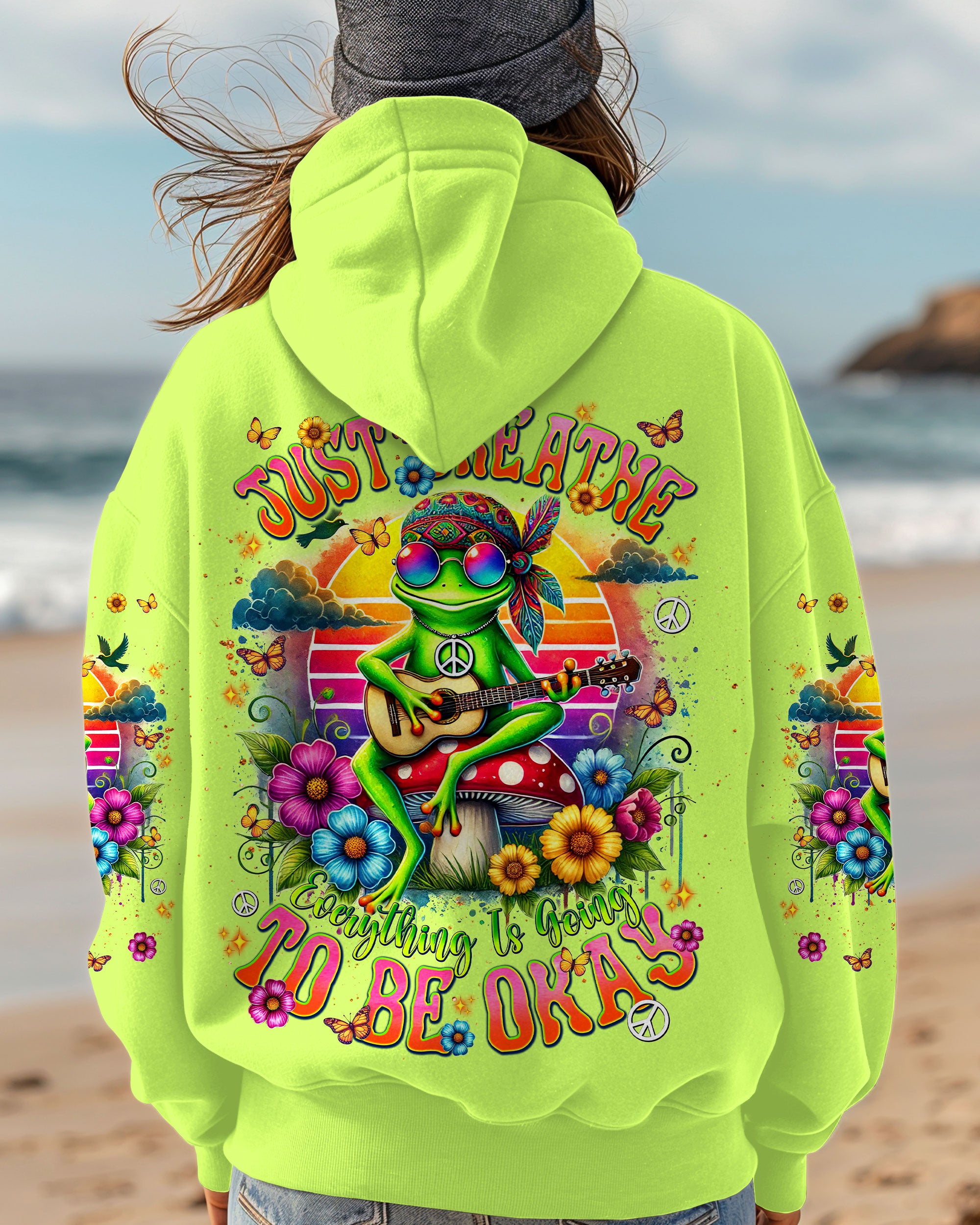 JUST BREATHE FROG ALL OVER PRINT - TLNT0702253