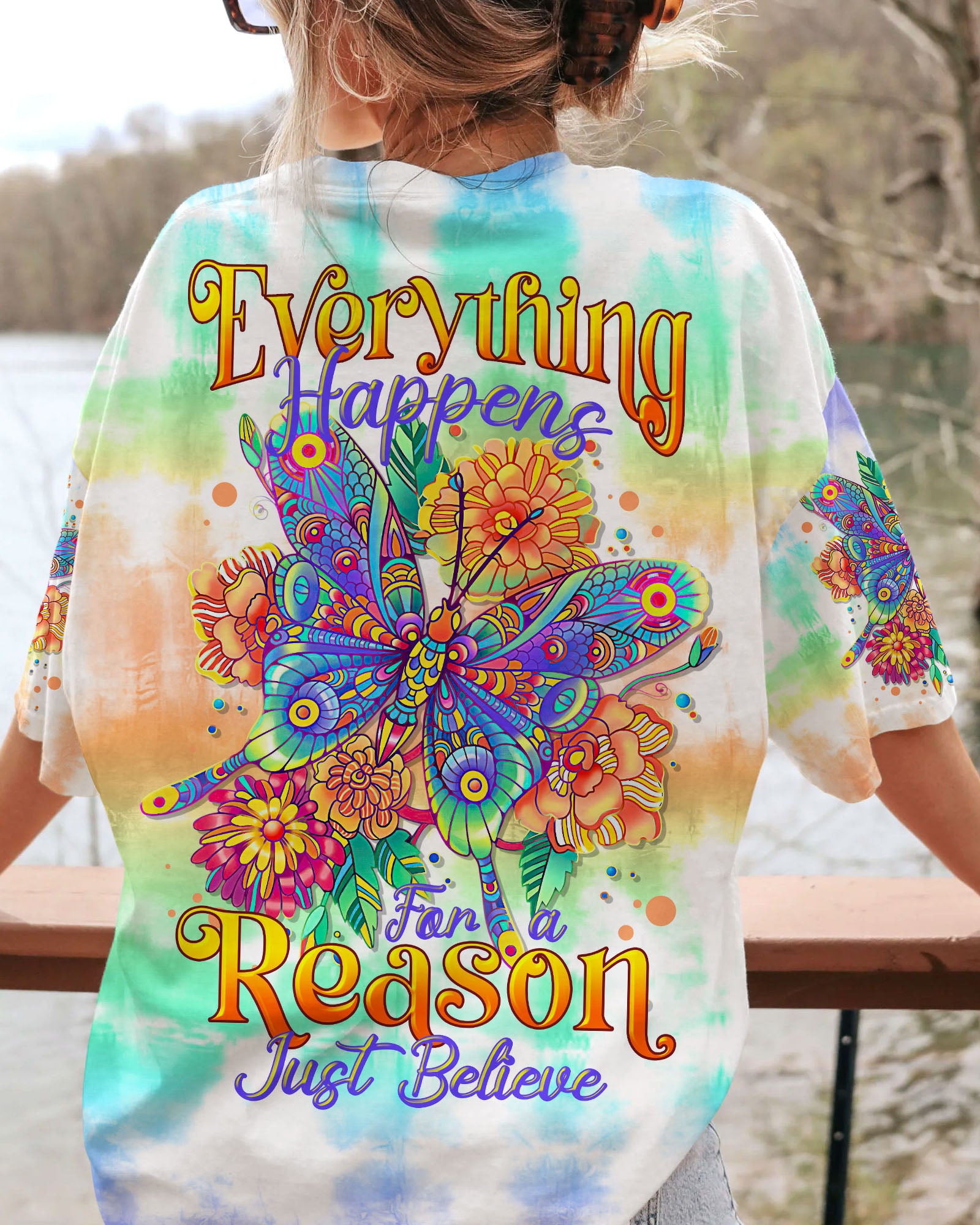 JUST BELIEVE BUTTERFLY ALL OVER PRINT - TLTR0906231