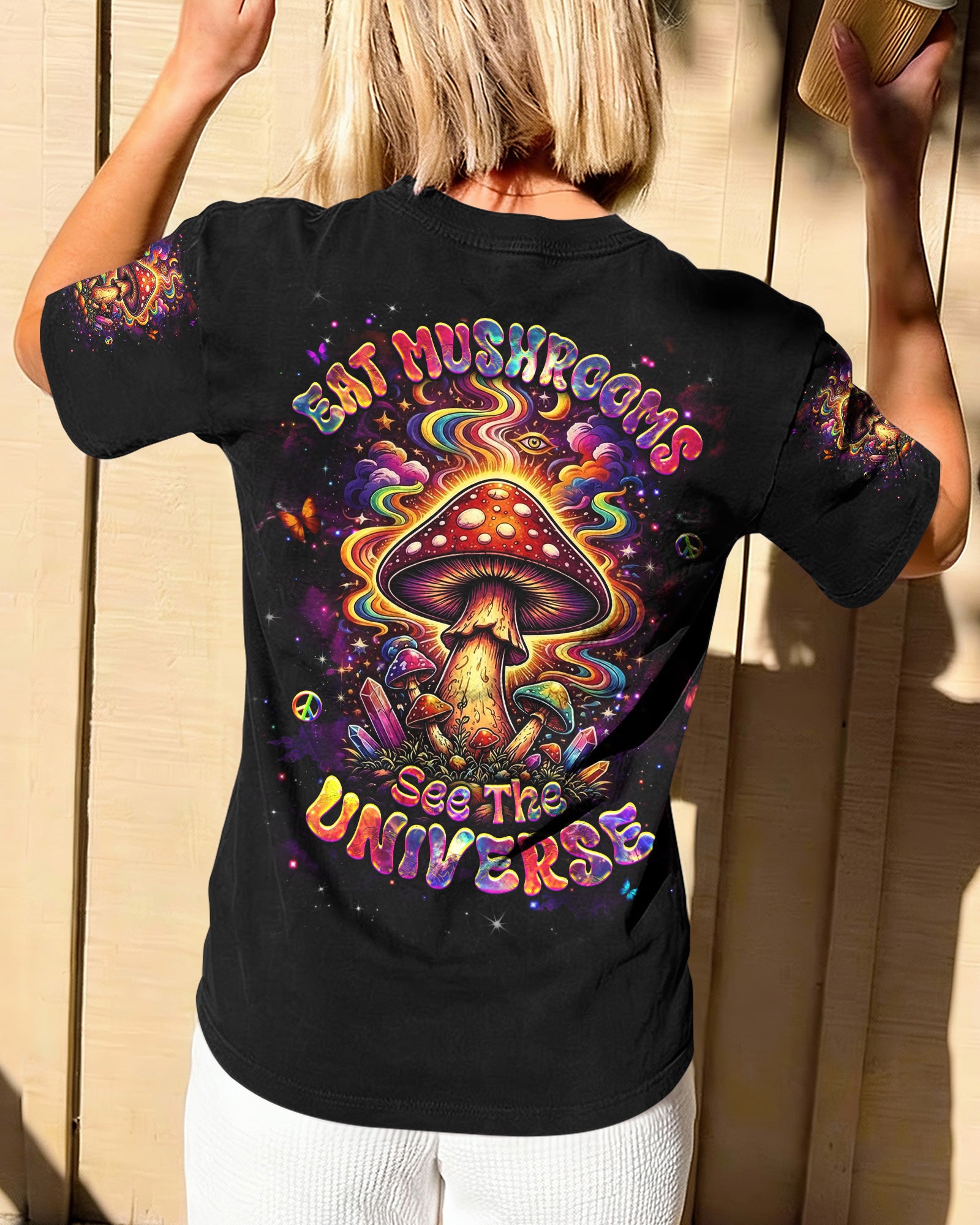 EAT MUSHROOMS SEE THE UNIVERSE ALL OVER PRINT - YHHG0602262
