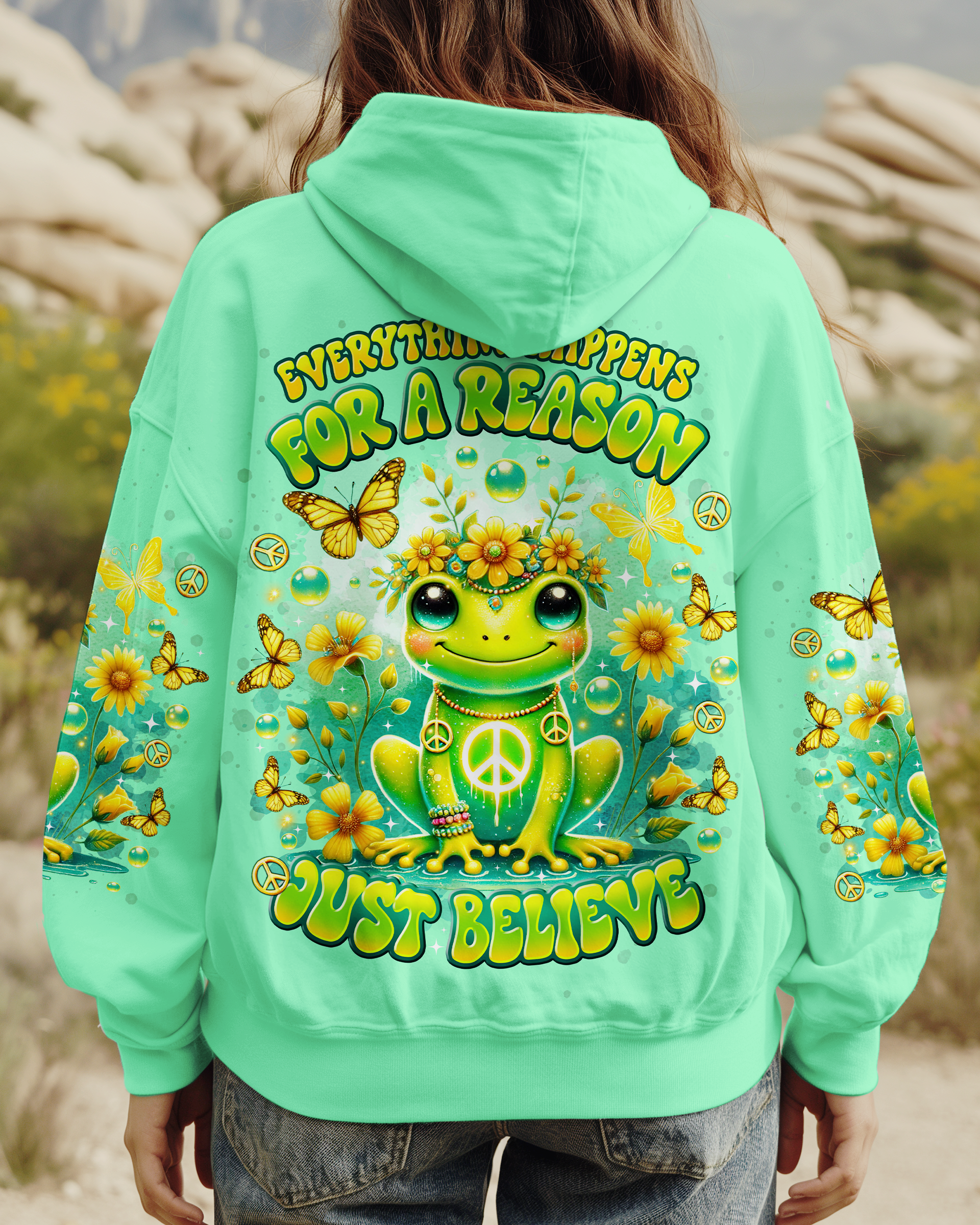 JUST BELIEVE FROG ALL OVER PRINT - TLTR2101251