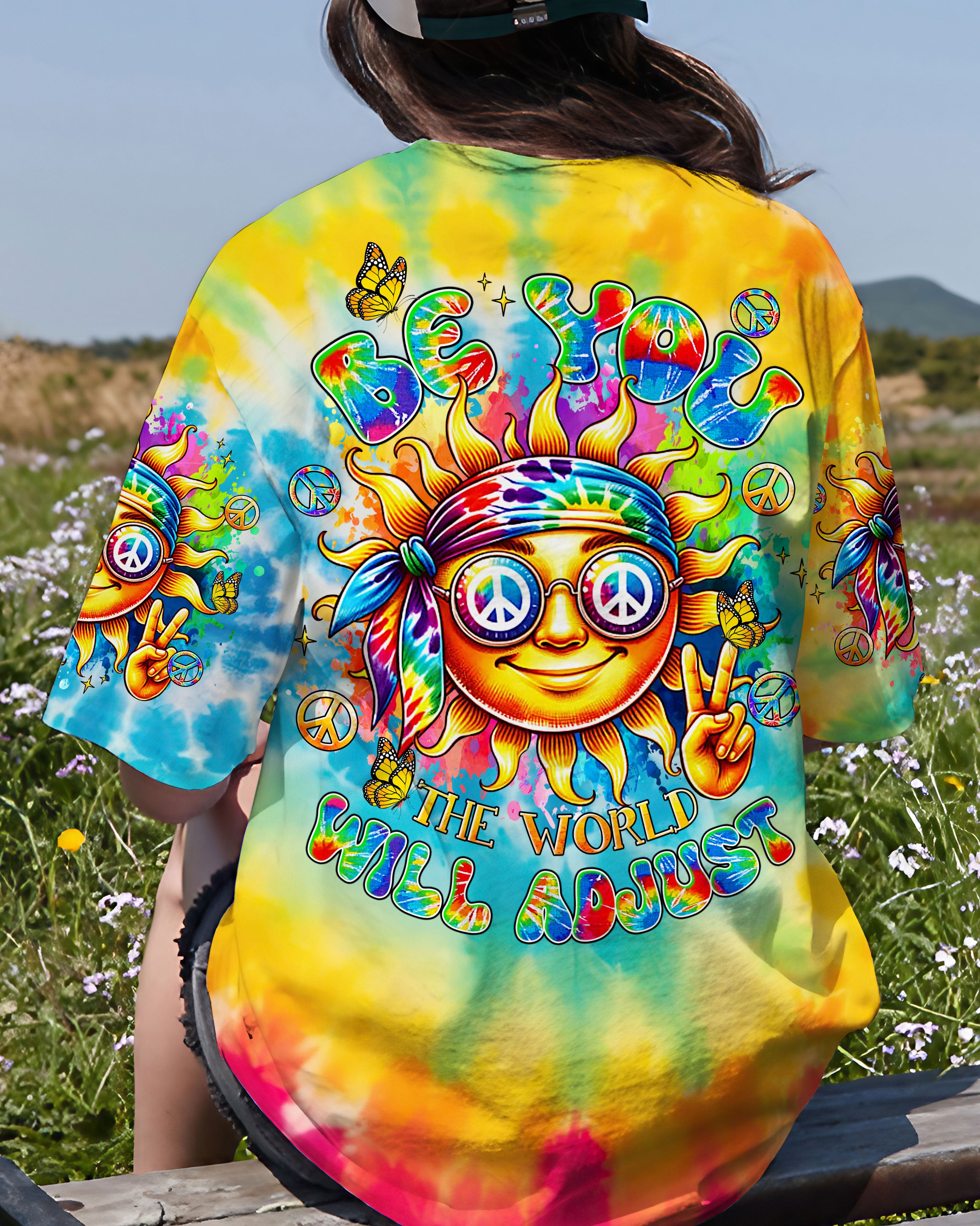 BE YOU THE WORLD WILL ADJUST SUN ALL OVER PRINT - TLTR1208243