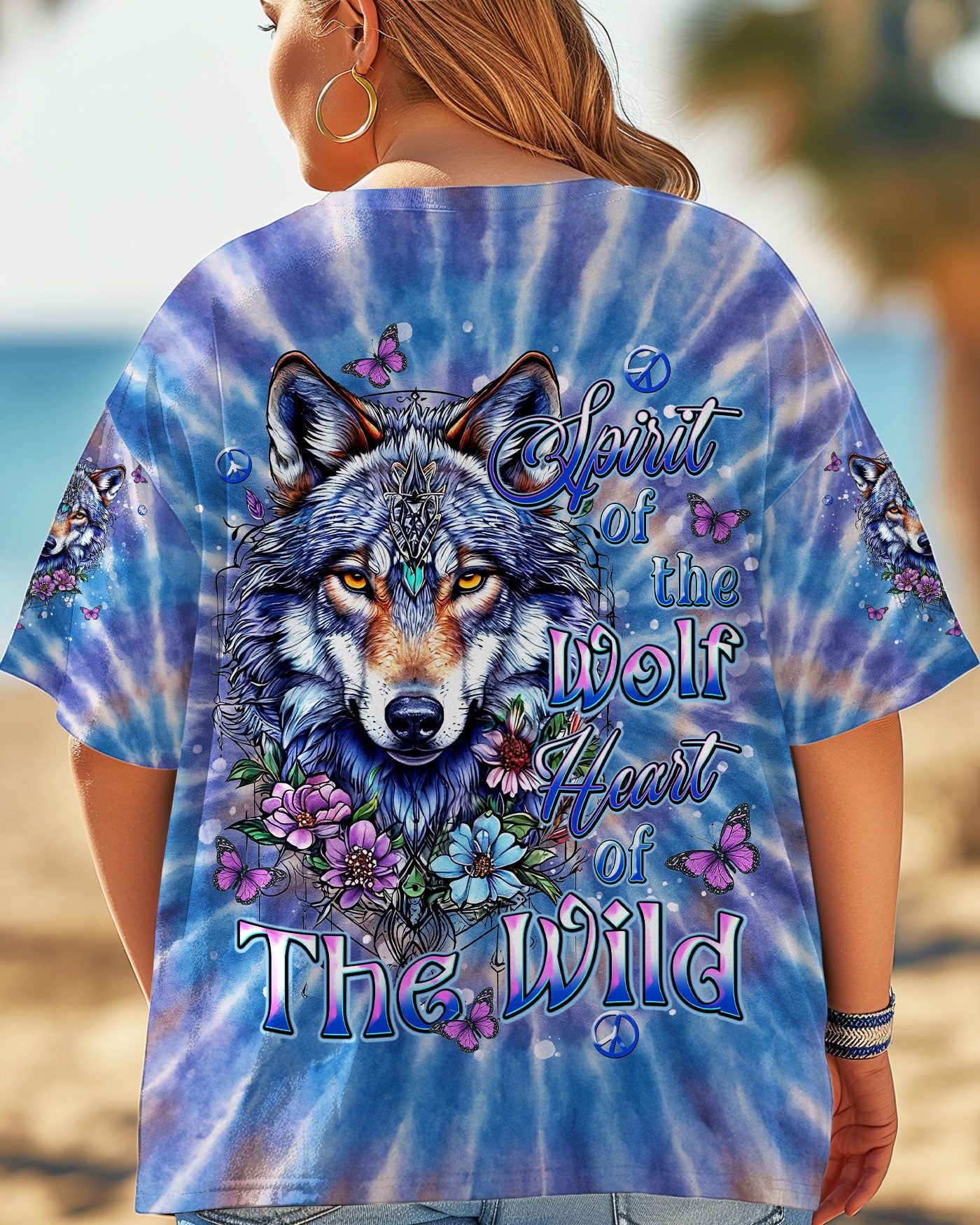 SPIRIT OF THE WOLF TIE DYE ALL OVER PRINT - TLNT2605253