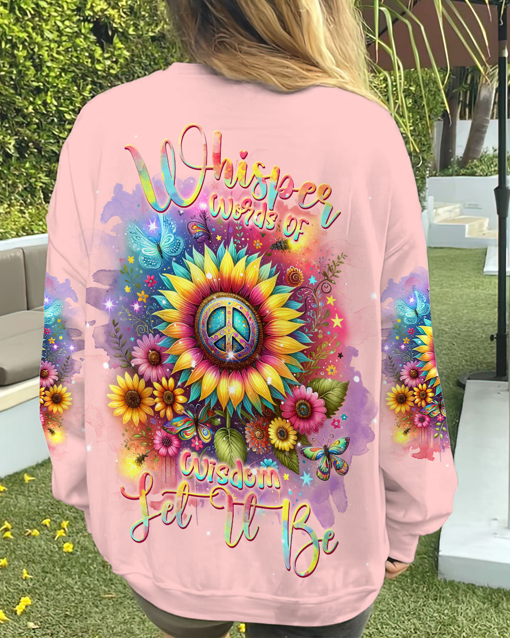 WHISPER WORDS OF WISDOM SUNFLOWER ALL OVER PRINT - TLNT2211231