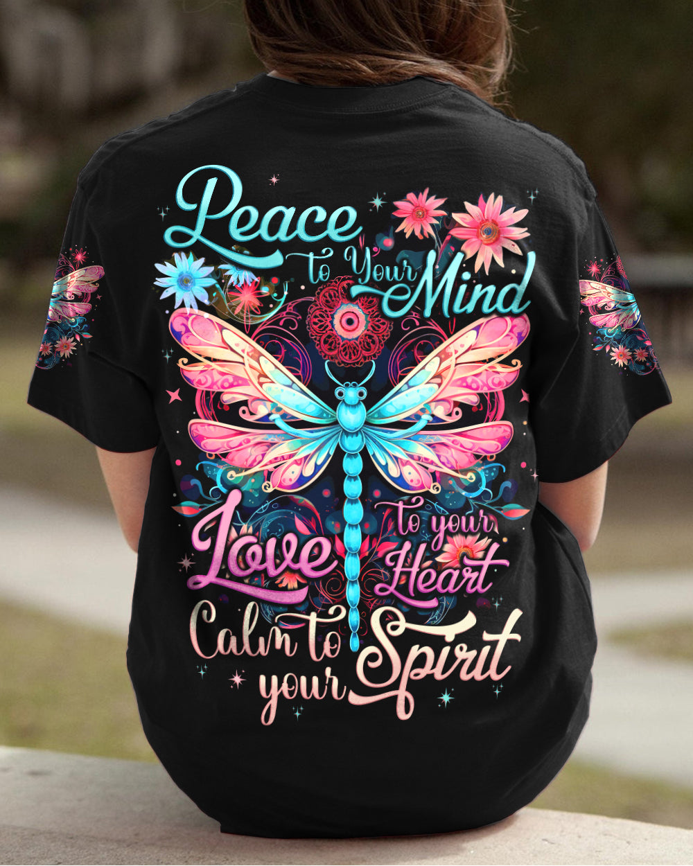 PEACE TO YOUR MIND DRAGONFLY ALL OVER PRINT - TYTD1710232