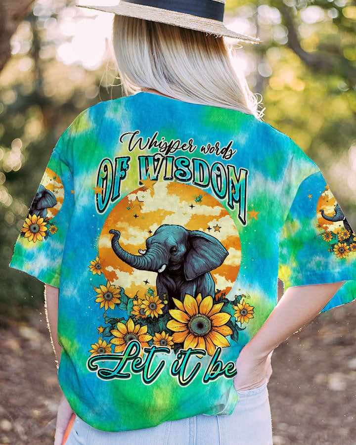WHISPER WORDS OF WISDOM ELEPHANT TIE DYE ALL OVER PRINT - TLTW2905231