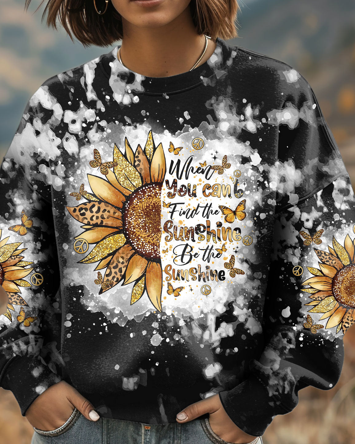 BE THE SUNSHINE SUNFLOWER ALL OVER PRINT  - TLTR1811243