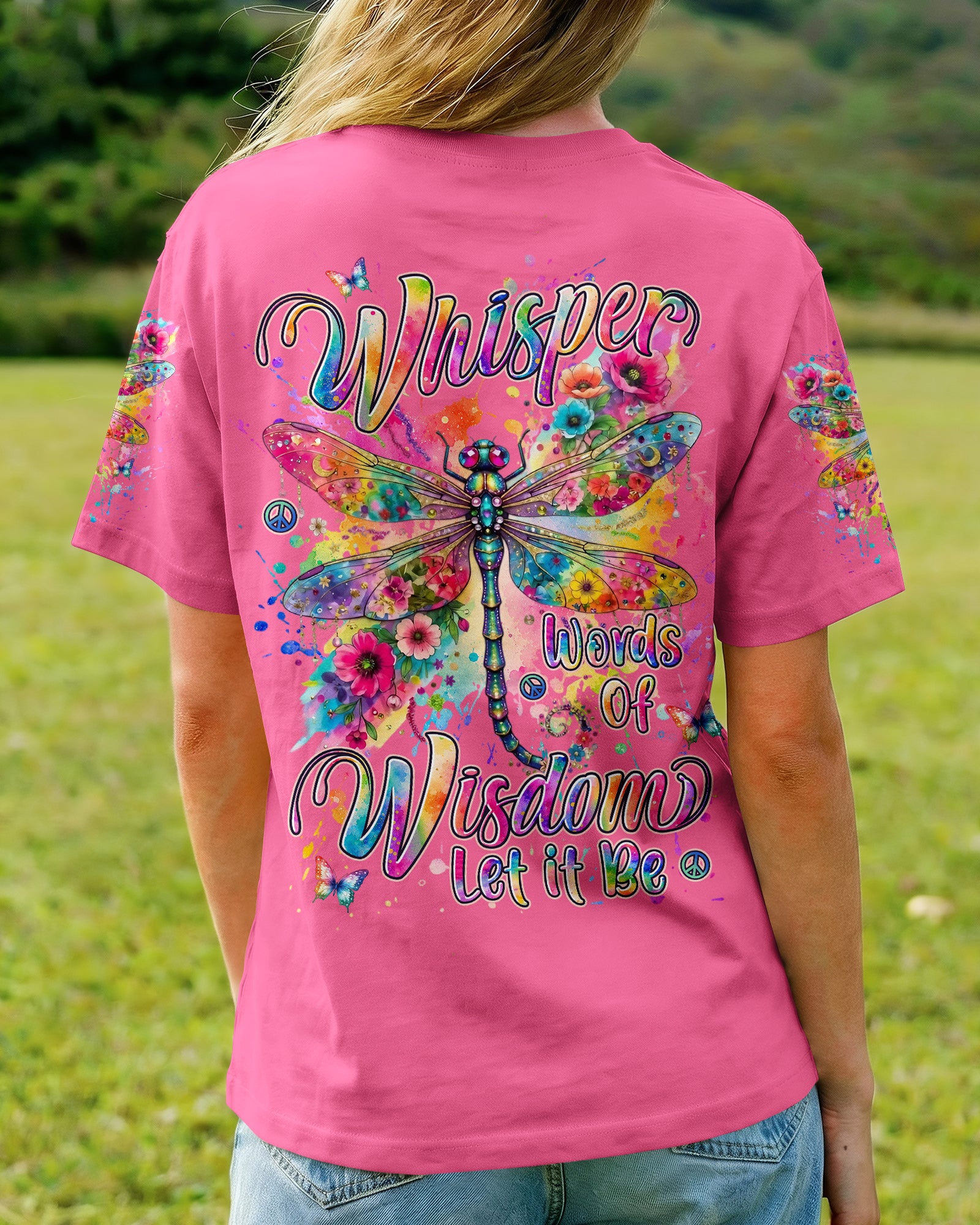 WHISPER WORDS OF WISDOM LET IT BE DRAGONFLY ALL OVER PRINT - TYLN0406263