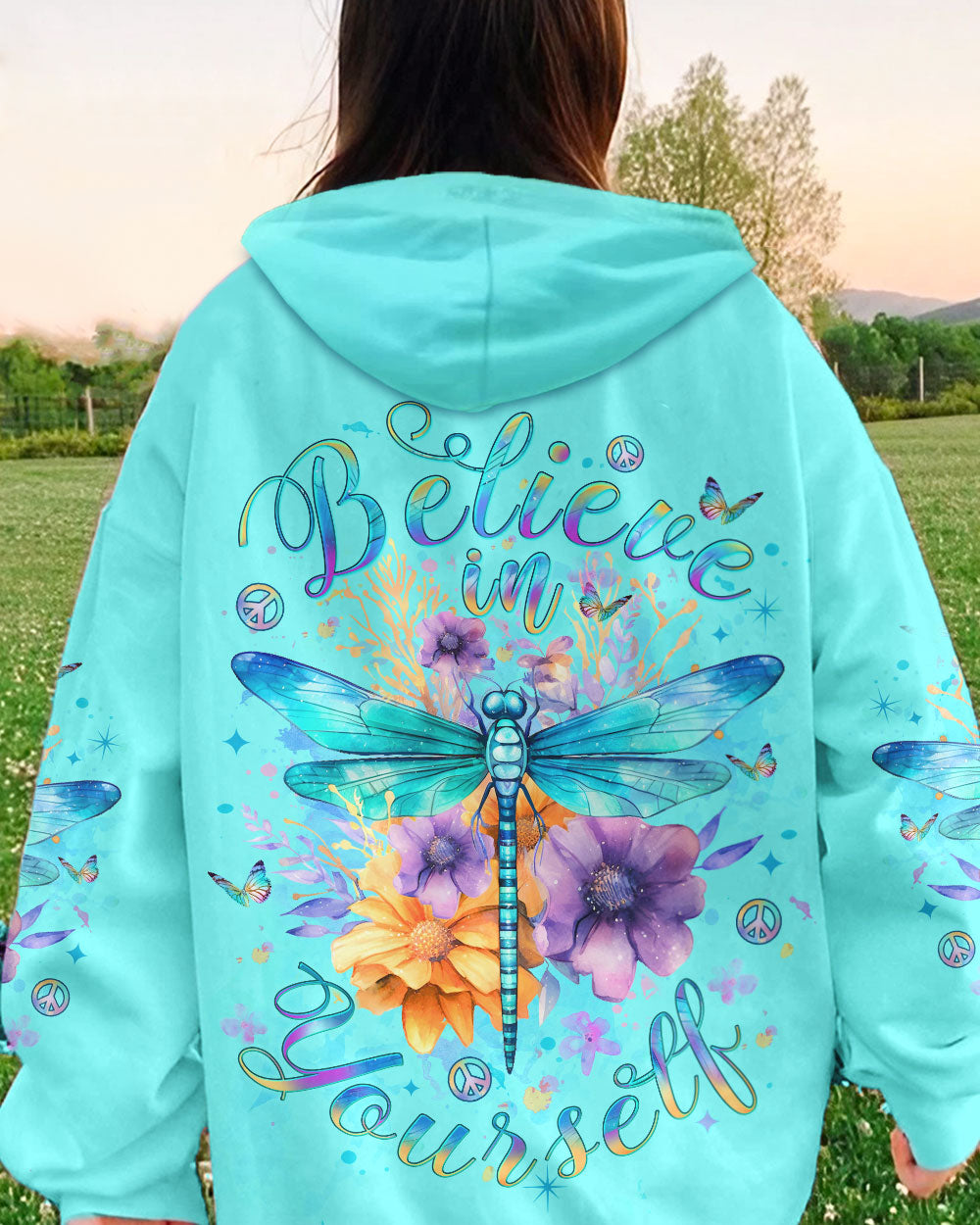 BELIEVE IN YOURSELF DRAGONFLY ALL OVER PRINT - YHLT2811231