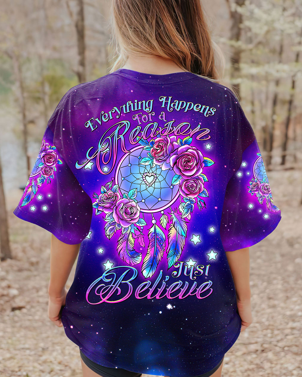 JUST BELIEVE DREAMCATCHER ALL OVER PRINT - TLTR2507231