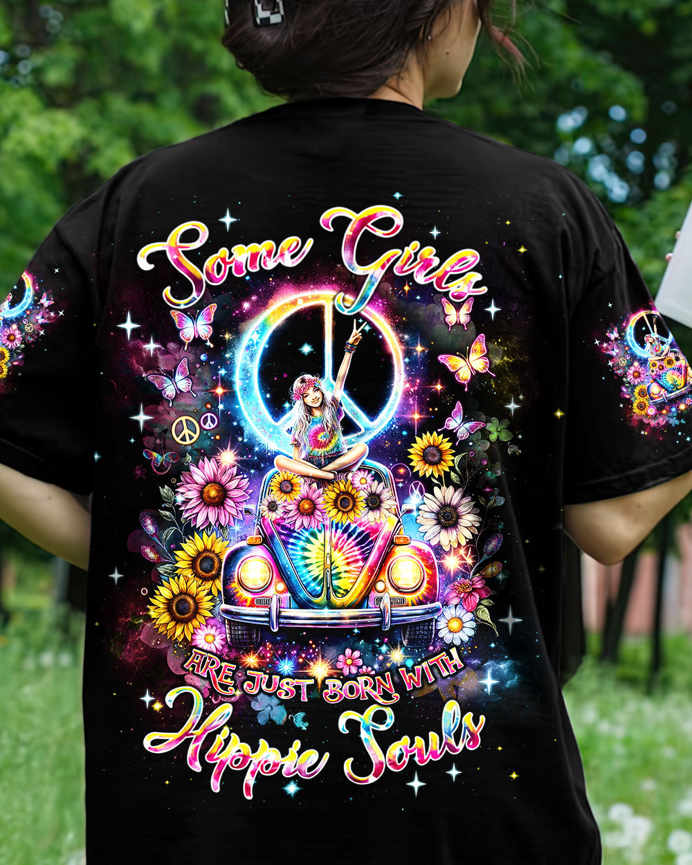 SOME GIRLS ARE JUST BORN WITH HIPPIE SOULS ALL OVER PRINT - TLNT2504244