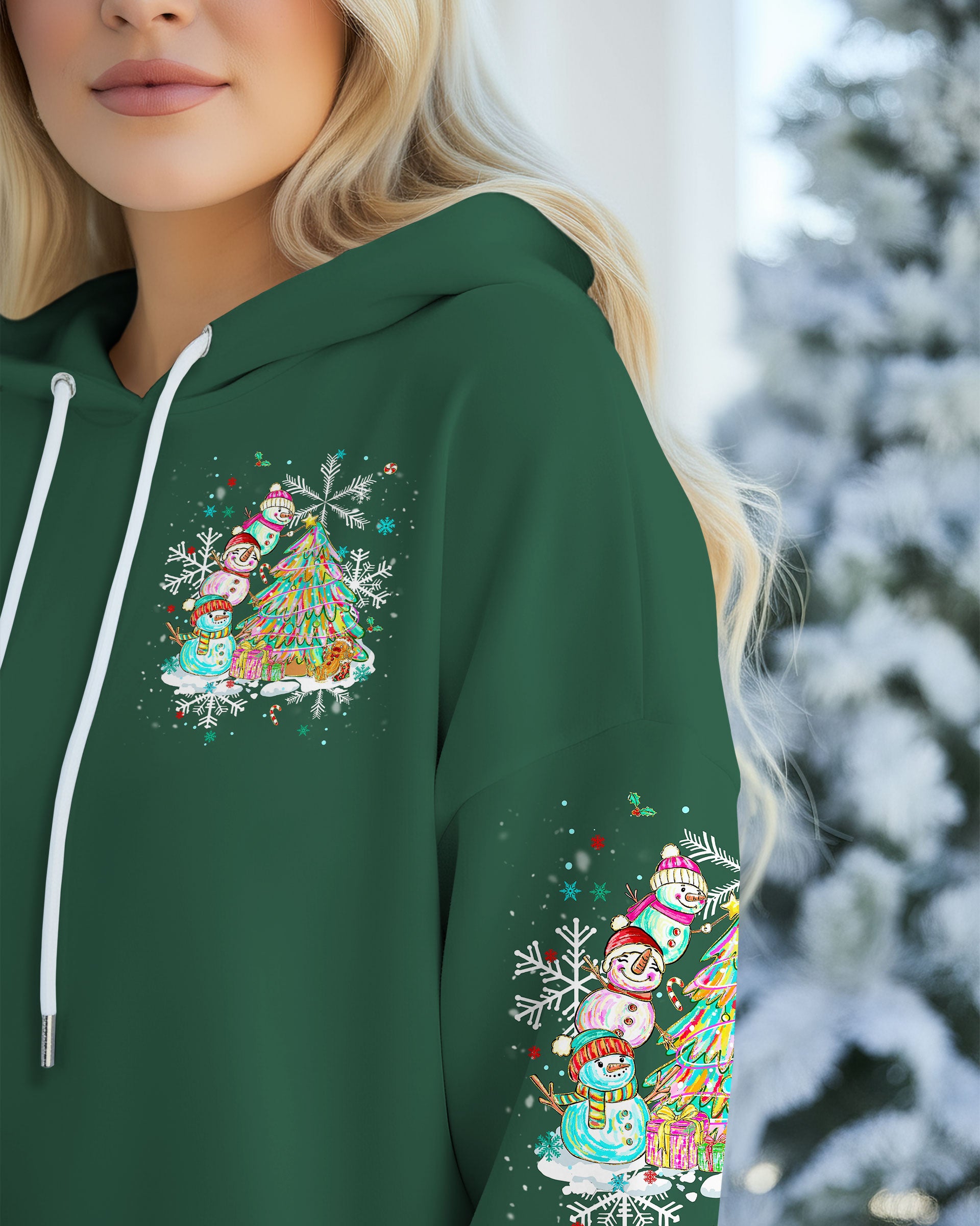 WARM WISHES AND SNOWMAN KISSES CHRISTMAS ALL OVER PRINT - TLNT1111252