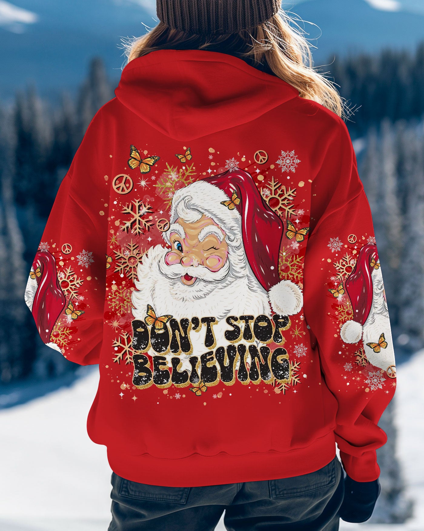 DON'T STOP BELIEVING CHRISTMAS ALL OVER PRINT - TLTR2110244