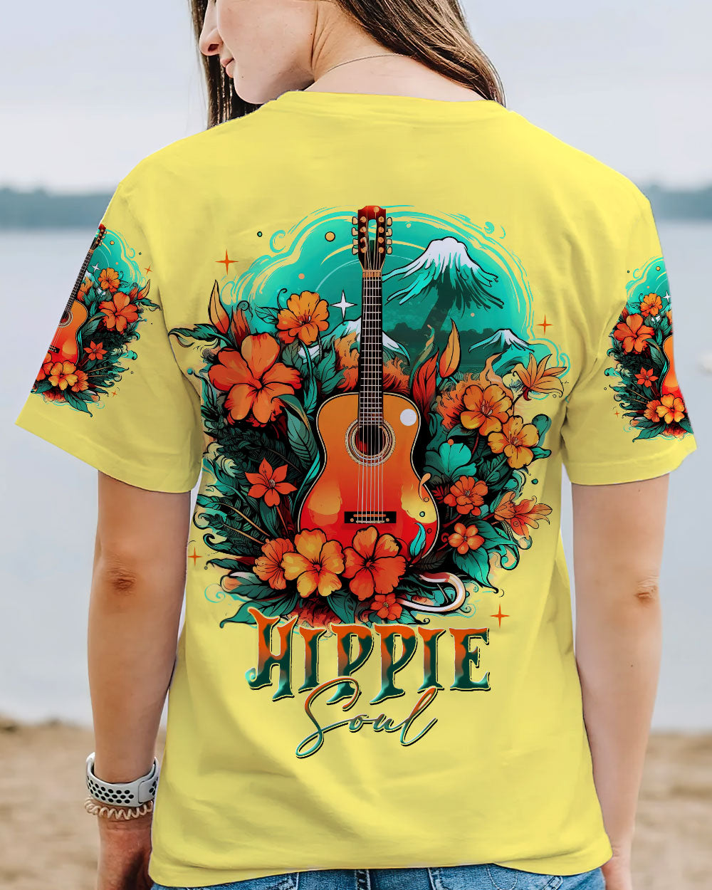 HIPPIE SOUL GUITAR ALL OVER PRINT - TLNT0606234