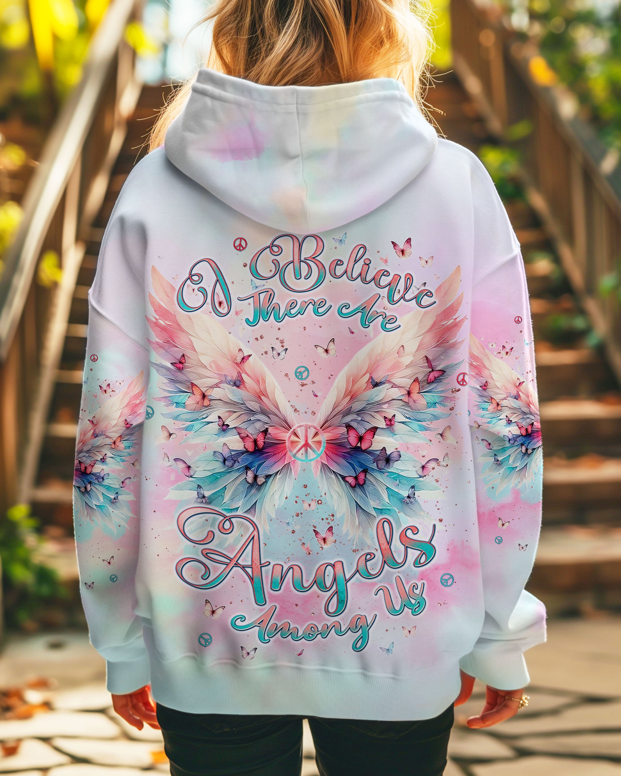 I BELIEVE THERE ARE ANGELS AMONG US ALL OVER PRINT - TLNT2409242