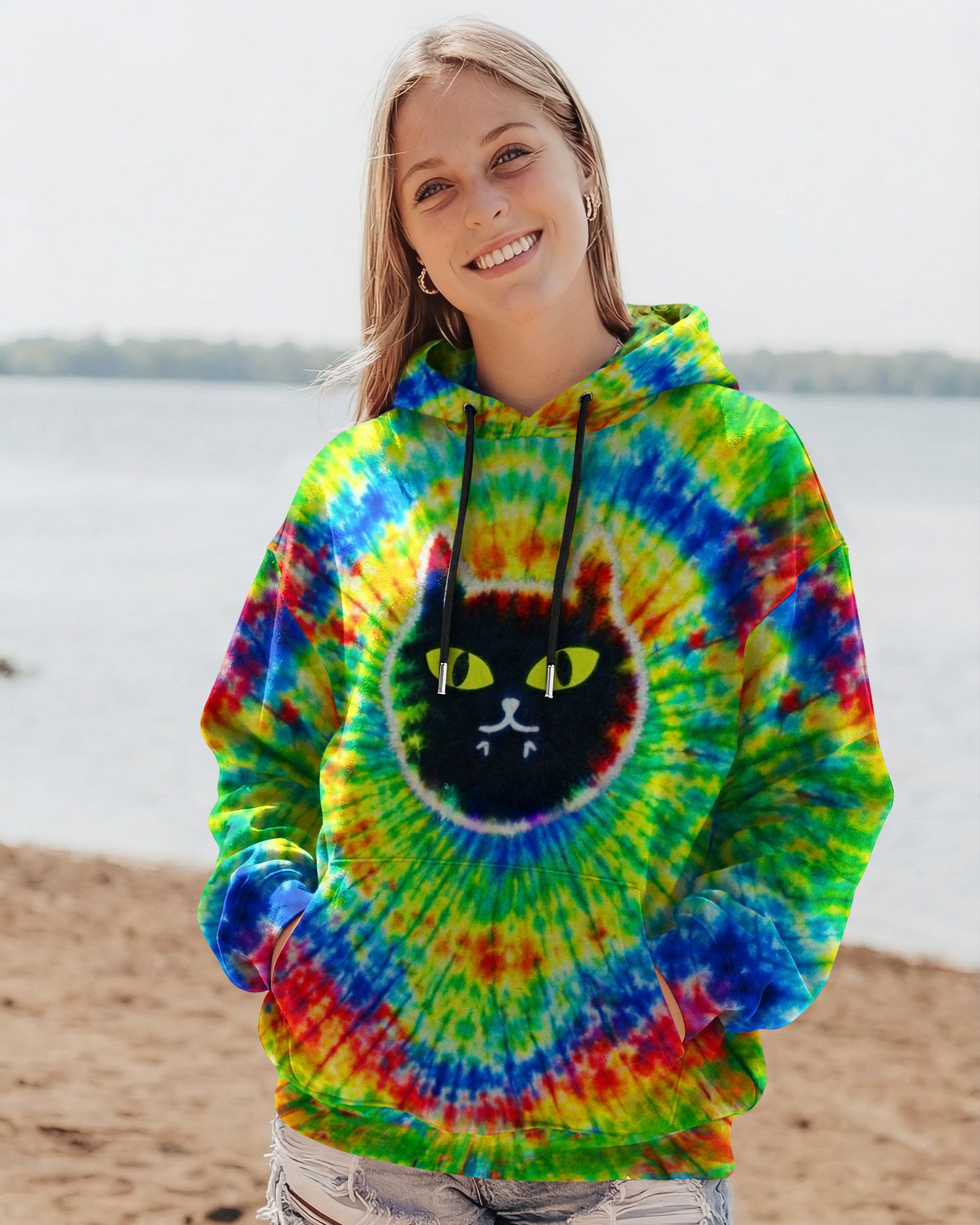 FUNNY CAT SWIRL PATTERN ALL OVER PRINT - TLNT2312253