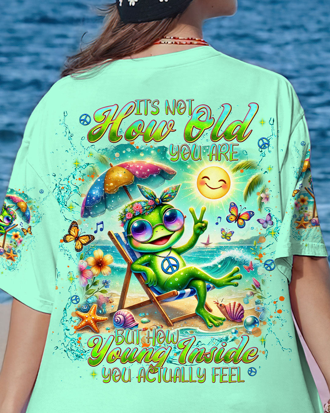 IT'S NOT HOW OLD YOU ARE FROG ALL OVER PRINT - TLNT0908242