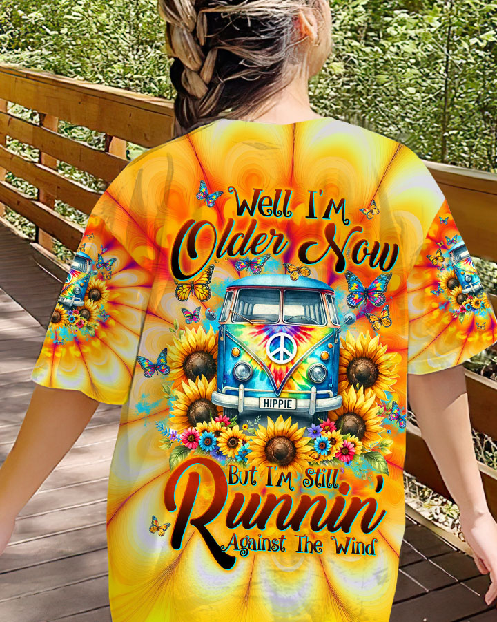 RUNNING AGAINST THE WIND SUNFLOWER TIE DYE ALL OVER PRINT - TLTW1501241