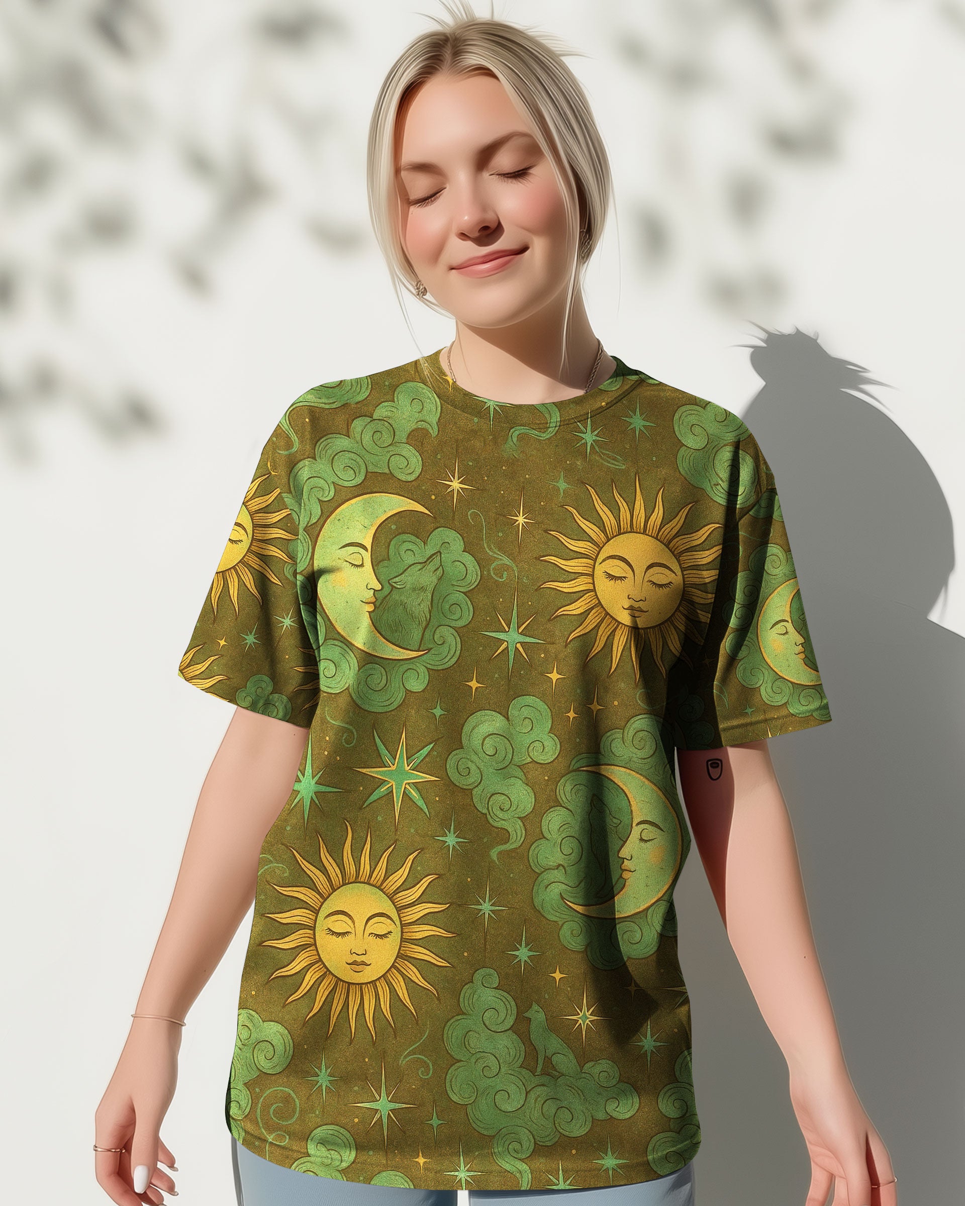 HIPPIE SUN & MOON UNIVERSE  ALL OVER PRINT - TLNT2511251