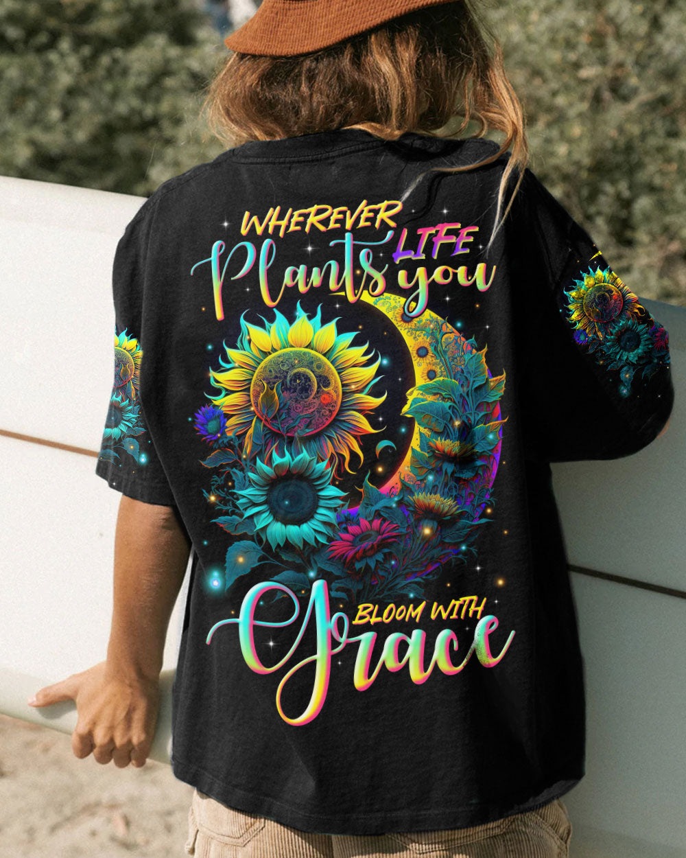 BLOOM WITH GRACE SUNFLOWER ALL OVER PRINT - TLTR2704233