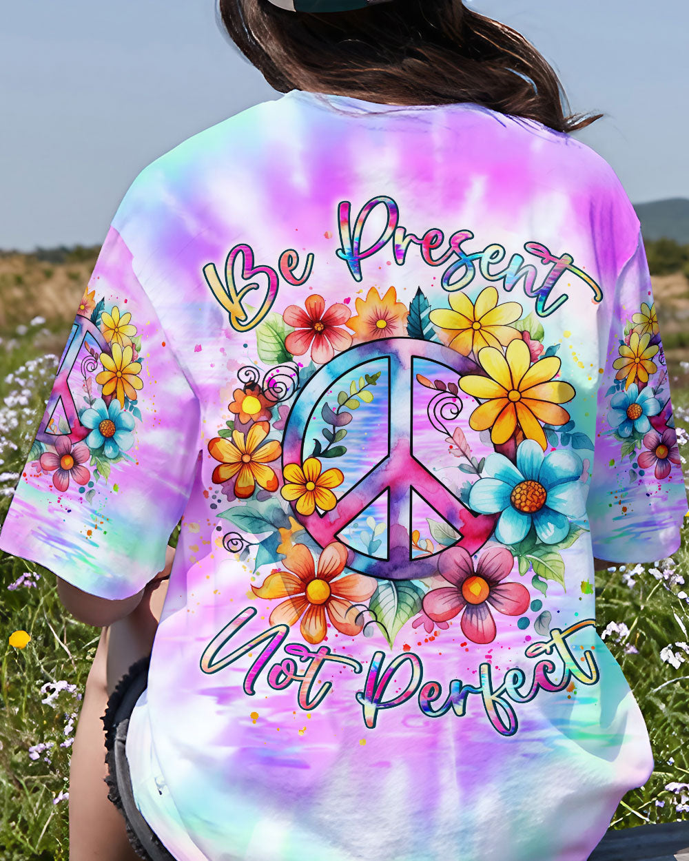 BE PRESENT NOT PERFECT ALL OVER PRINT - YHLN1107233