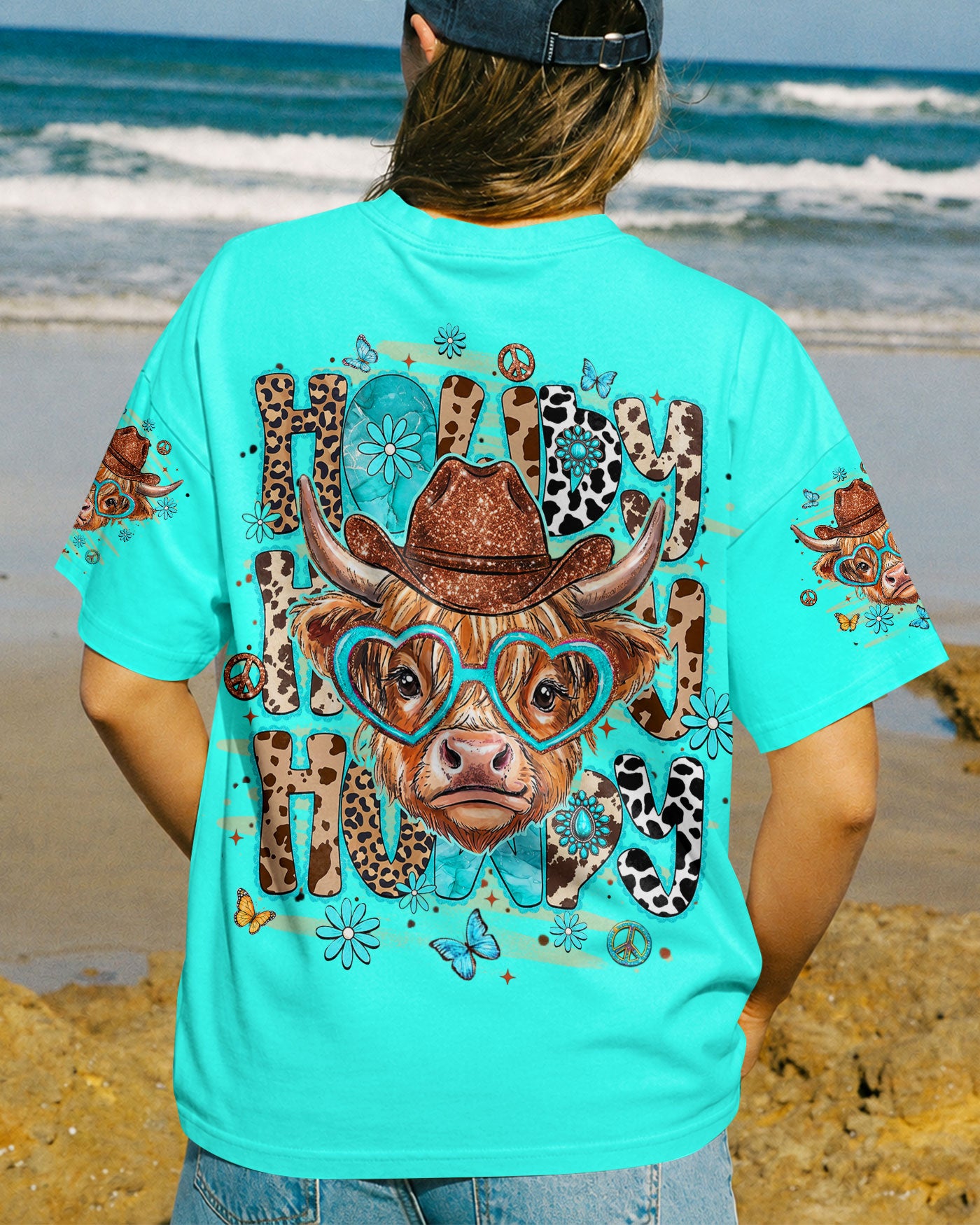 HOWDY HIGHLAND COW ALL OVER PRINT - TLHN1407262