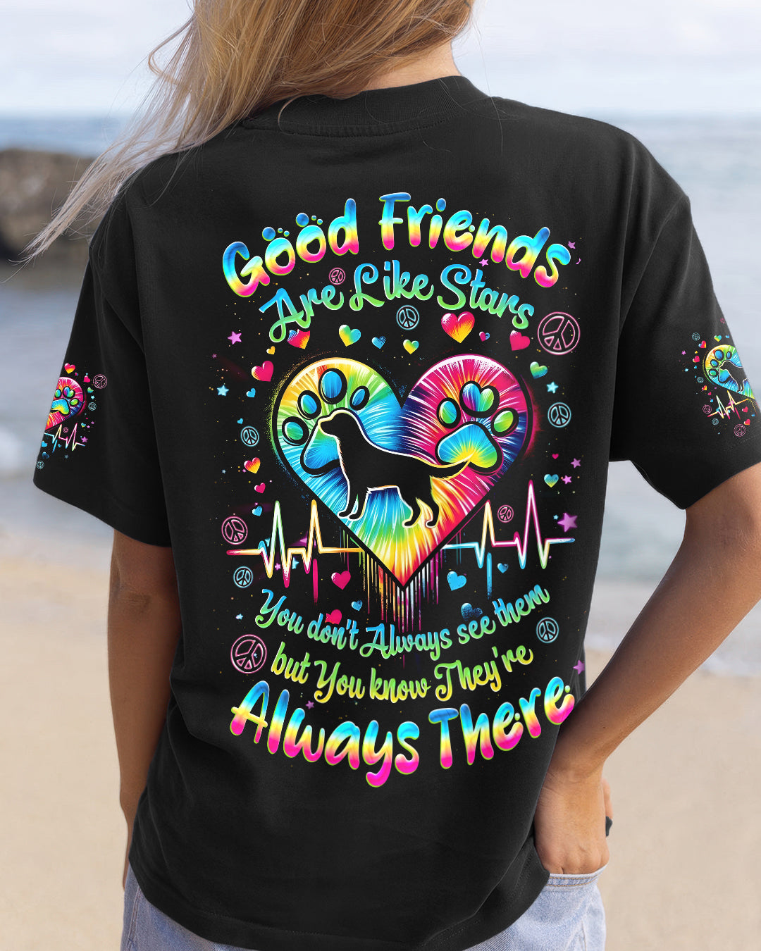 GOOD FRIENDS ARE LIKE STARS ALL OVER PRINT - TYQY0202263