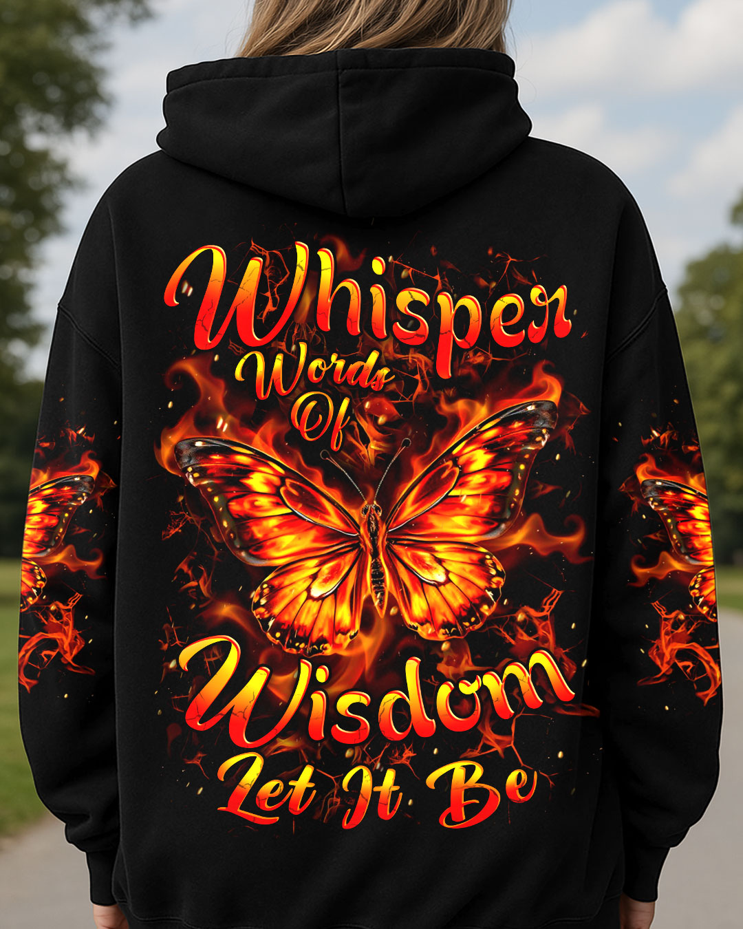 WHISPER WORDS OF WISDOM LET IT BE BUTTERFLY ALL OVER PRINT - YHHN2108253