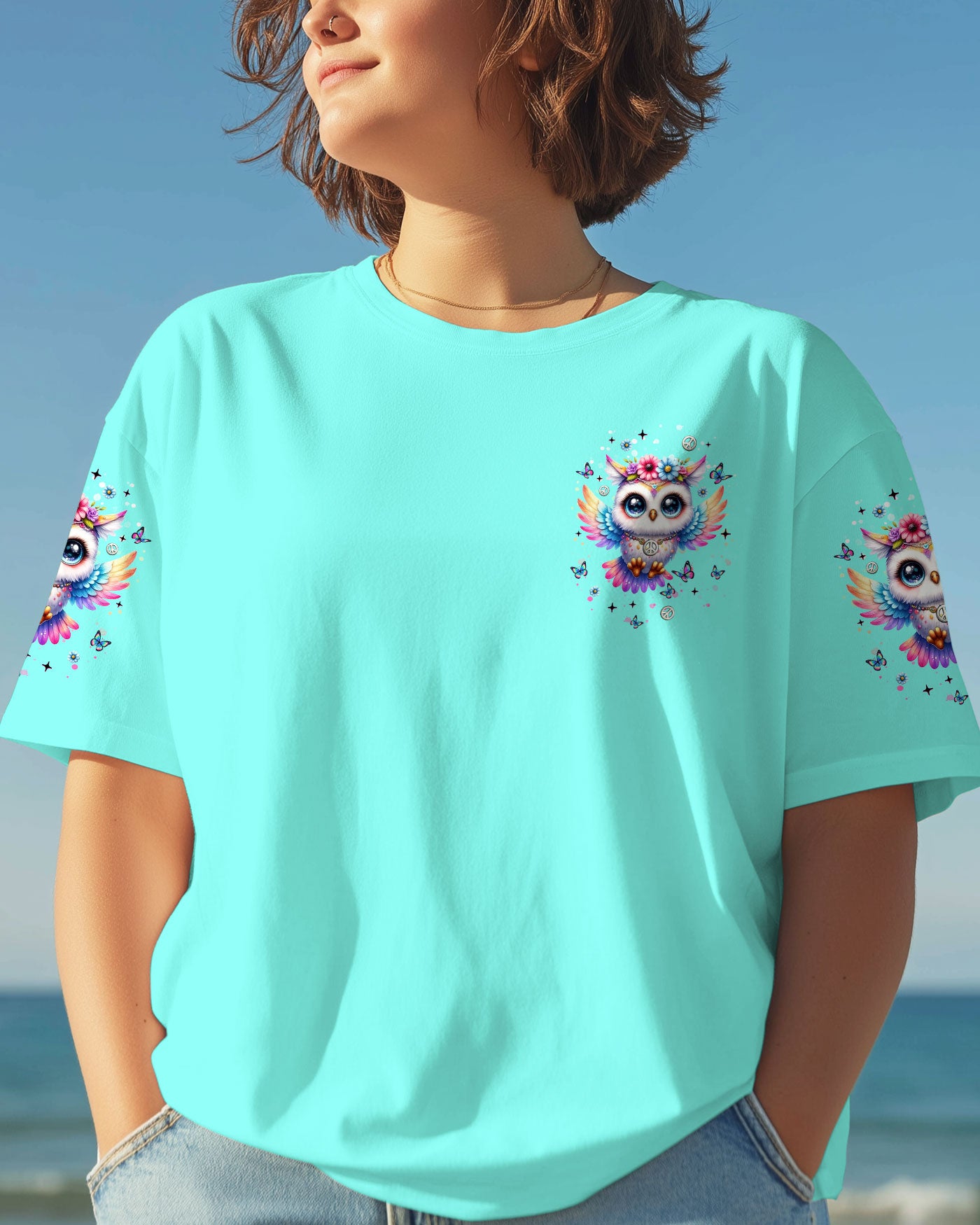 WHISPER WORDS OF WISDOM LET IT BE OWL ALL OVER PRINT  - TLNT1508253
