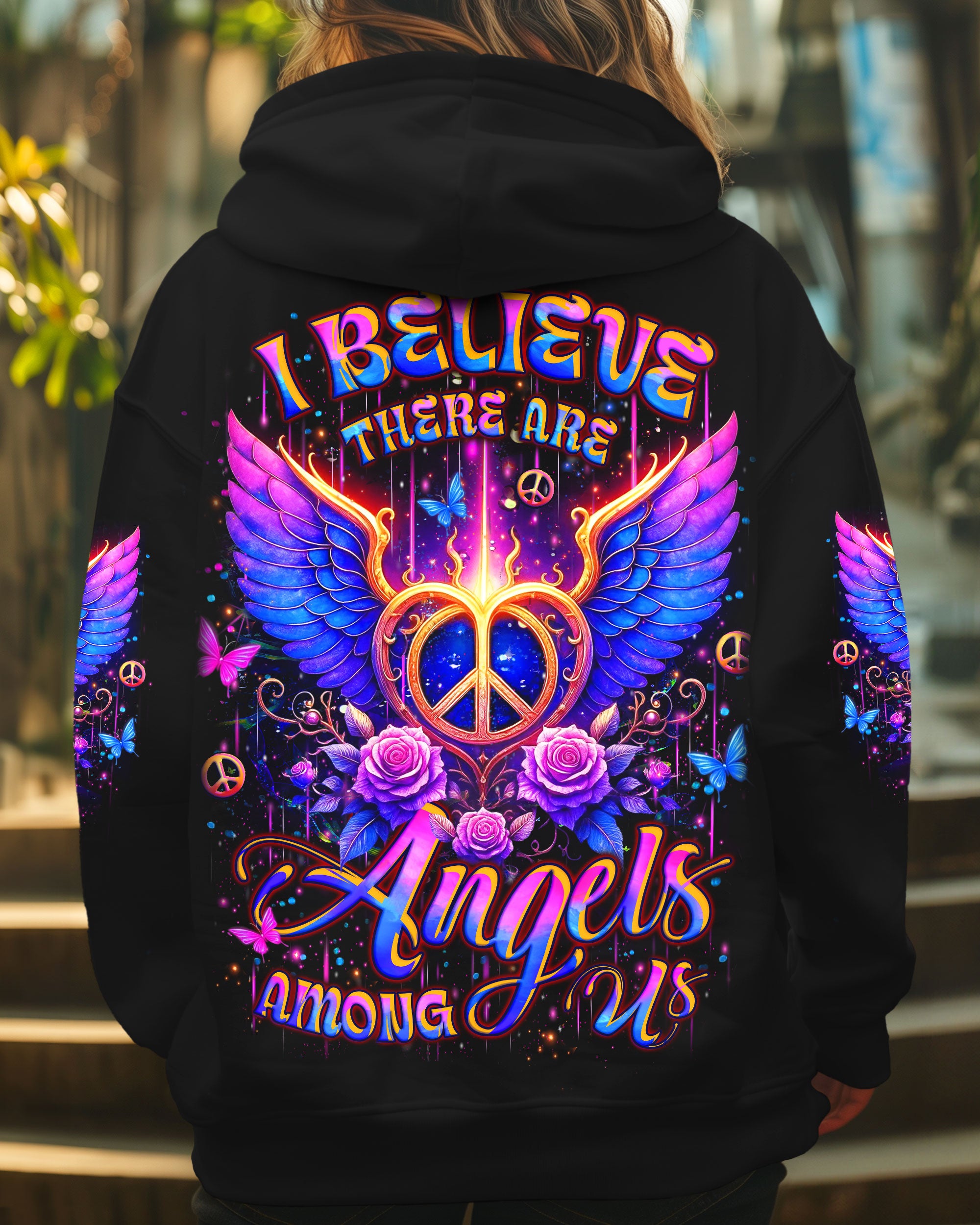 I BELIEVE THERE ARE ANGELS AMONG US WINGS ALL OVER PRINT - YHLT0810252