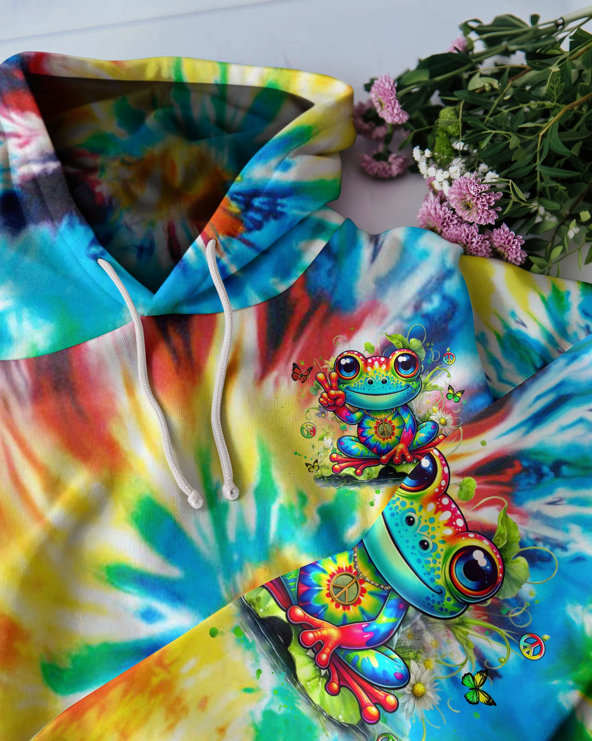 BE YOU THE WORLD WILL ADJUST FROG ALL OVER PRINT - YHHN0710254