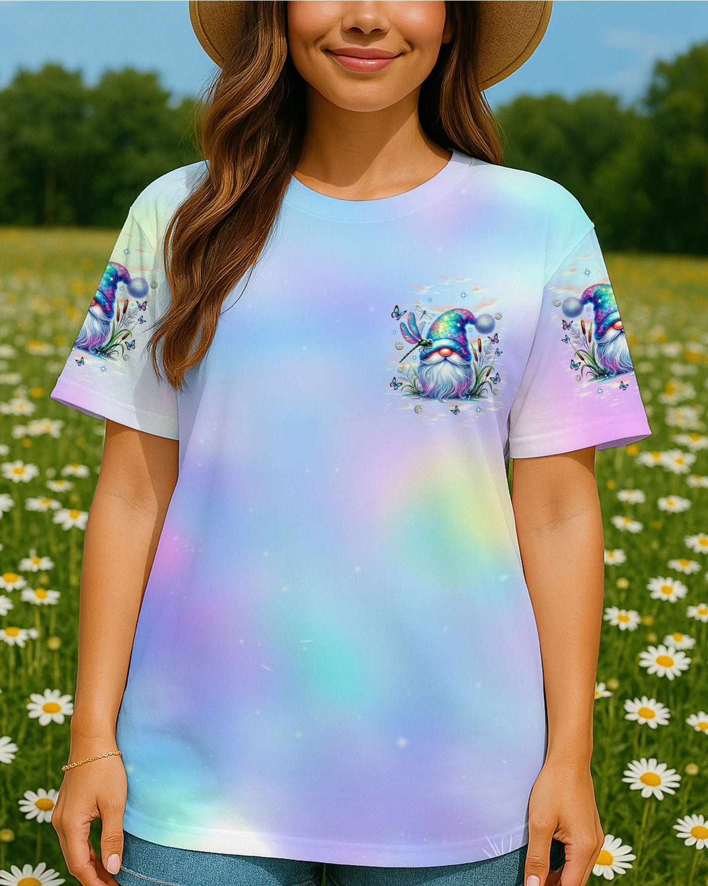 WHISPER WORDS OF WISDOM LET IT BE GNOME ALL OVER PRINT  - TLNT1808252