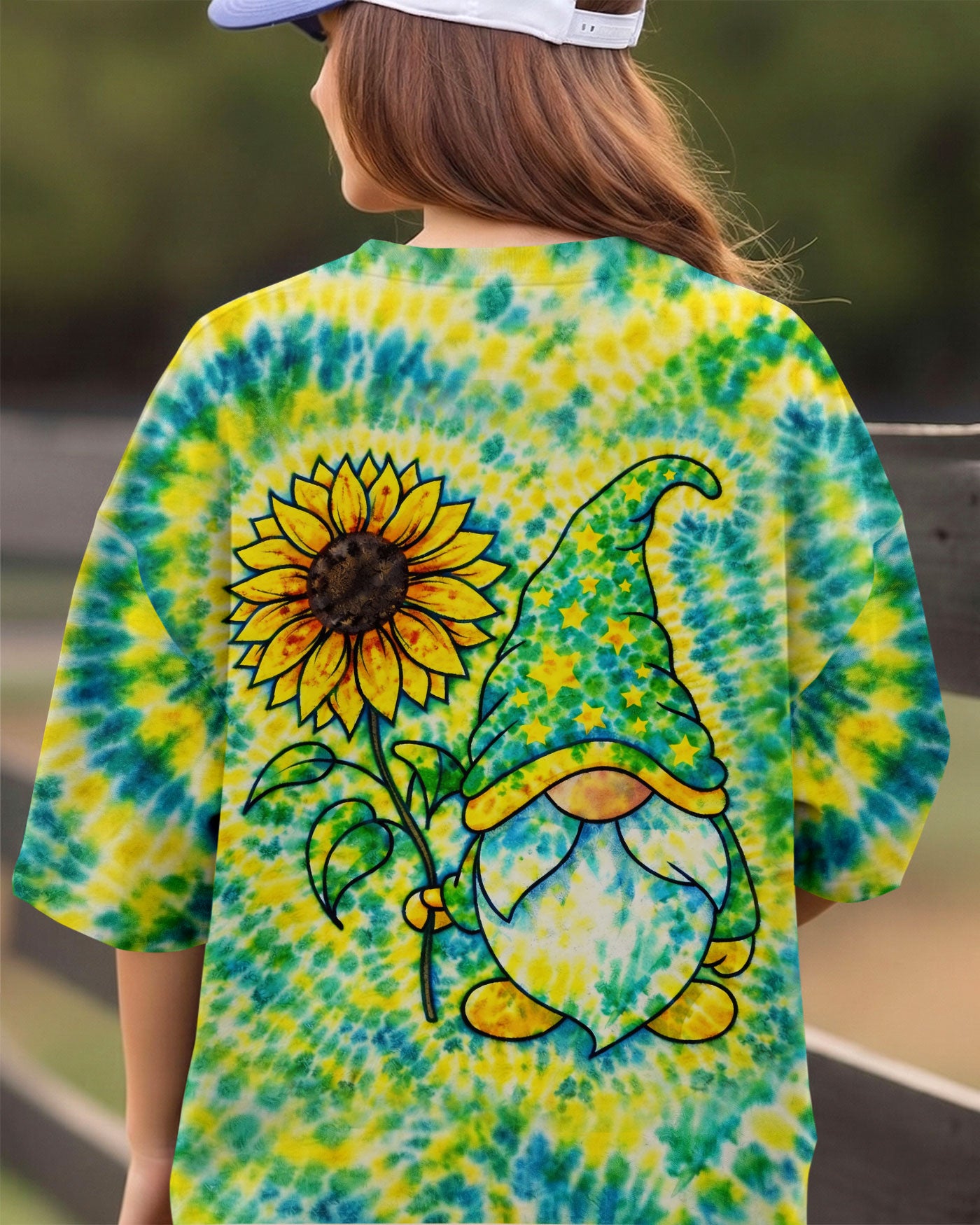 SUNFLOWER GNOME SWIRL ALL OVER PRINT - TLHN2403363