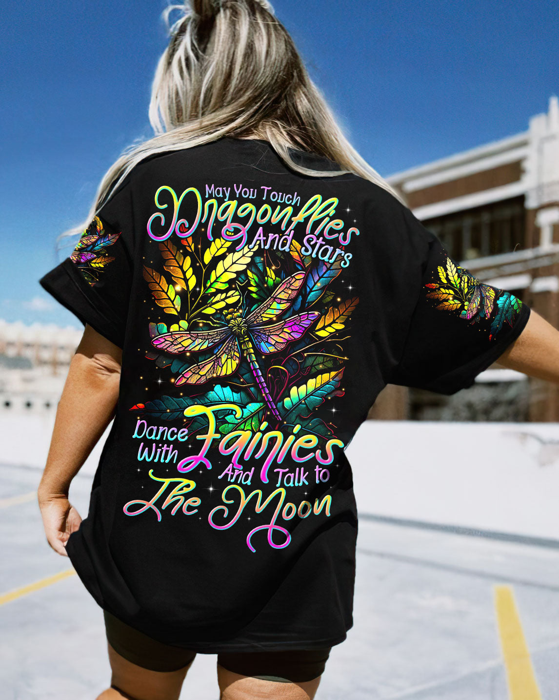 MAY YOU TOUCH DRAGONFLIES AND STARS ALL OVER PRINT - TLTR1505231