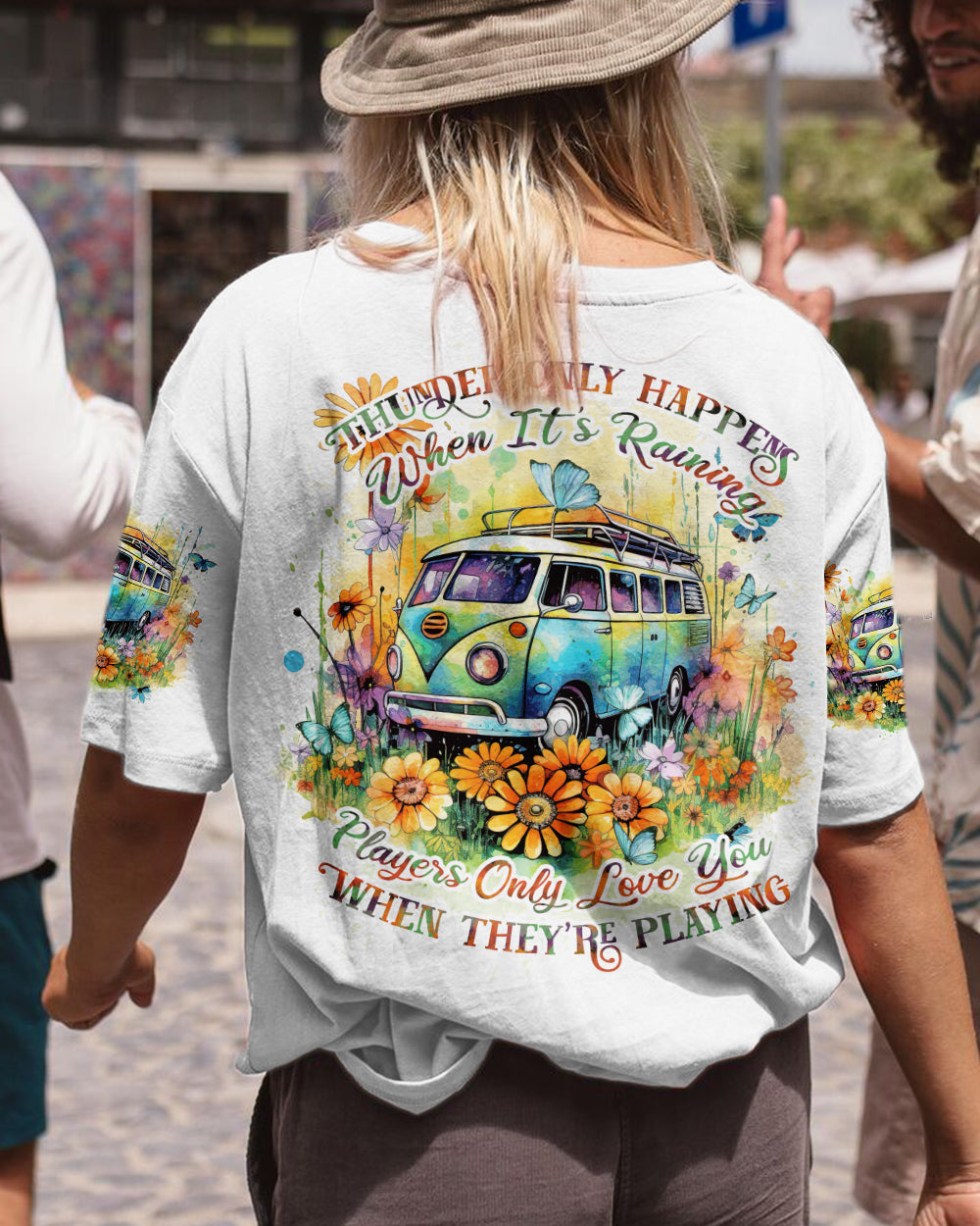 THUNDER ONLY HAPPENS WHEN IT'S RAINING ALL OVER PRINT - TYTD0908231