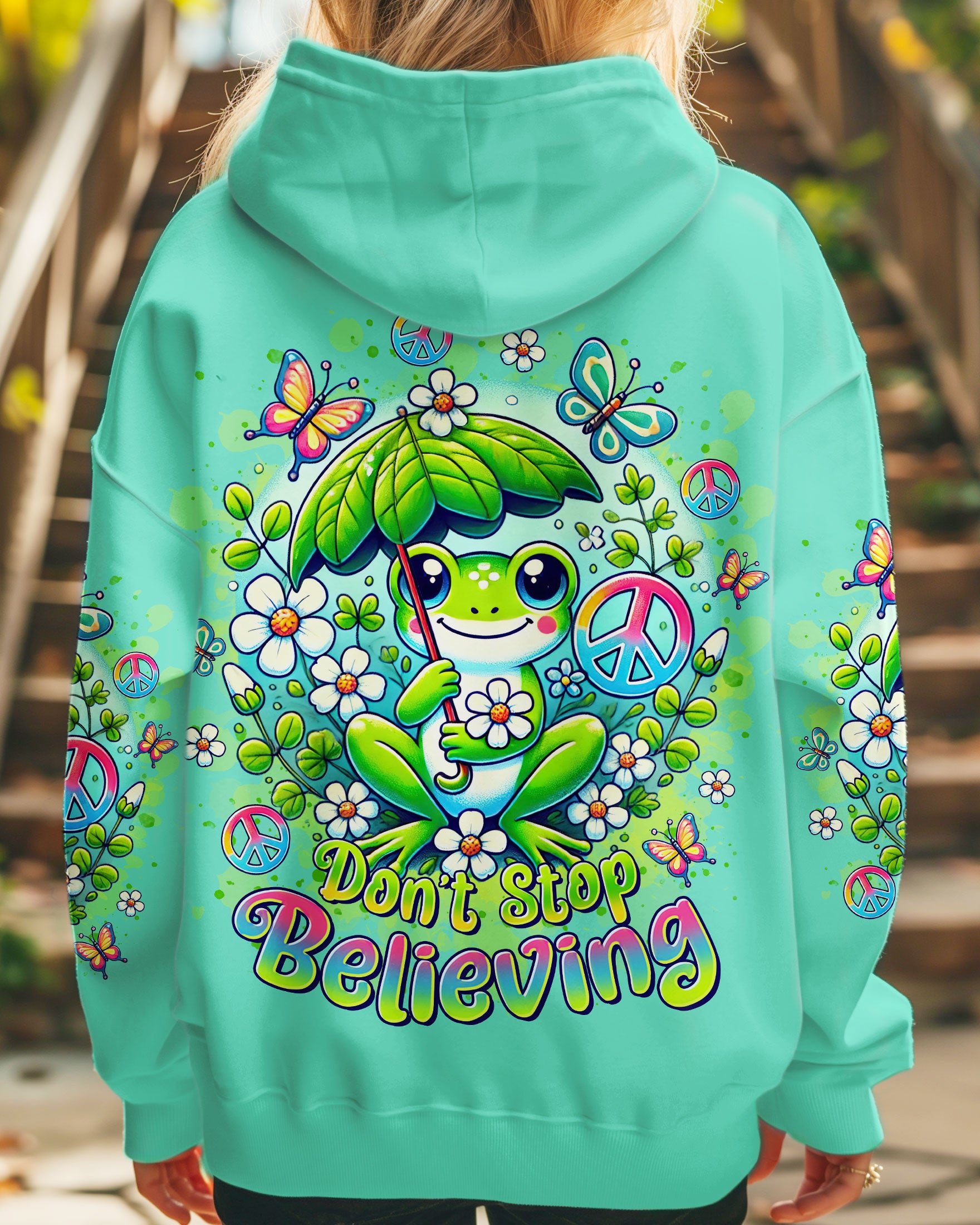 DON'T STOP BELIEVING FROG ALL OVER PRINT - TLTR1611243