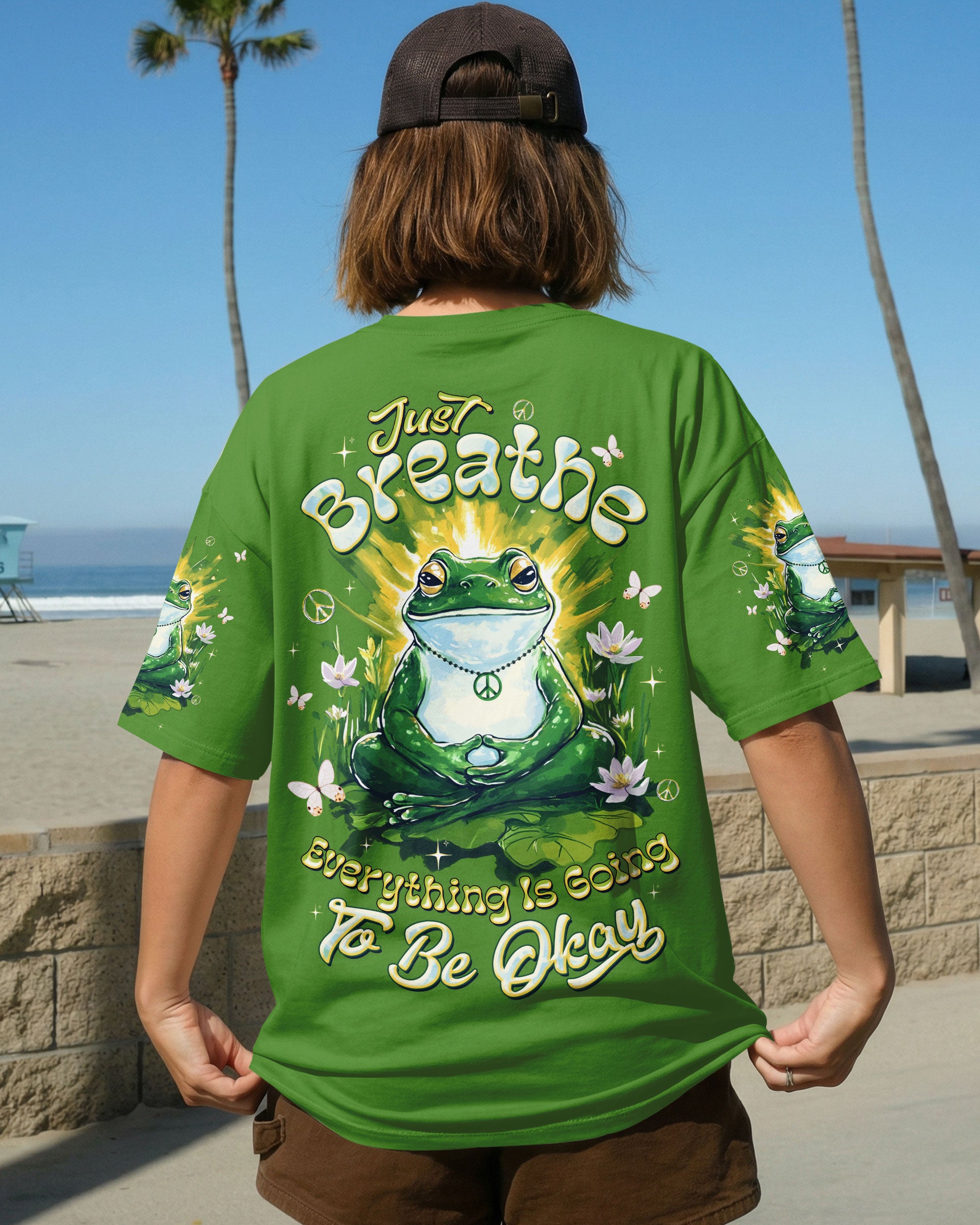 JUST BREATHE FROG  ALL OVER PRINT - TLTW2403261