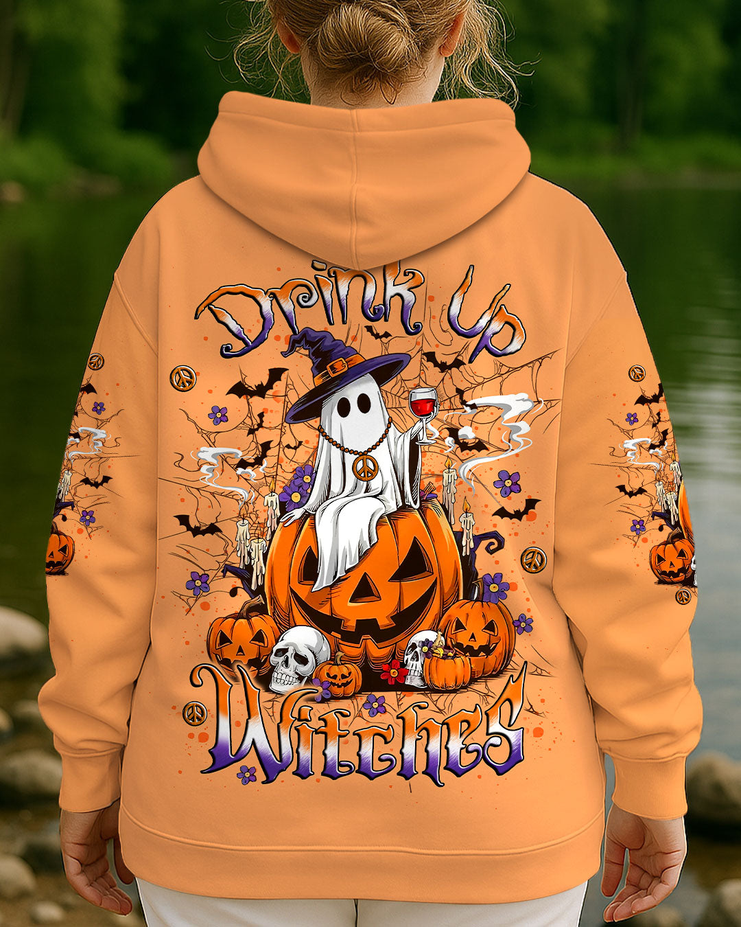 DRINK UP WITCHES HALLOWEEN BOO ALL OVER PRINT - YHLT1507252