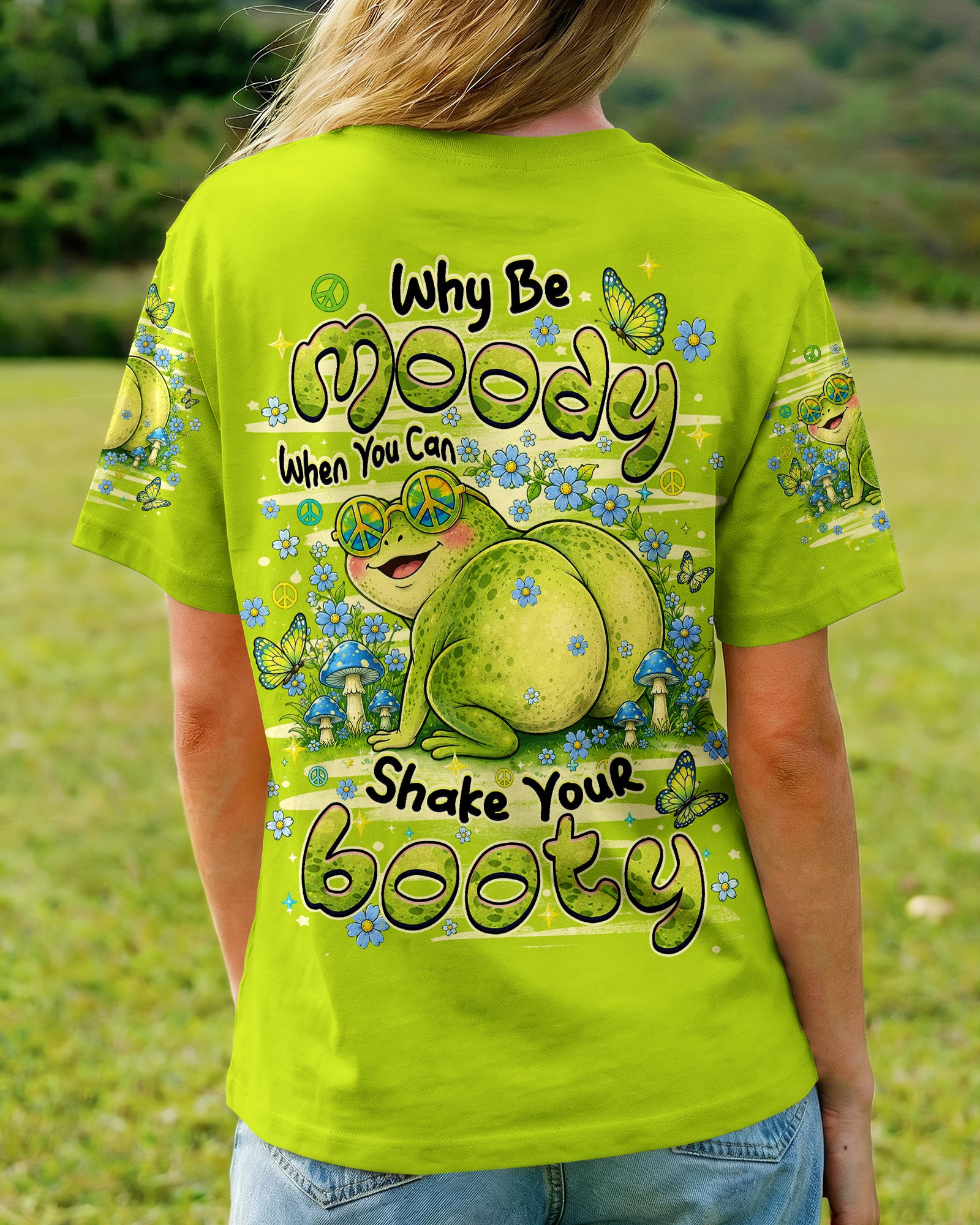 WHY BE MOODY FROG ALL OVER PRINT - TLHN0807262