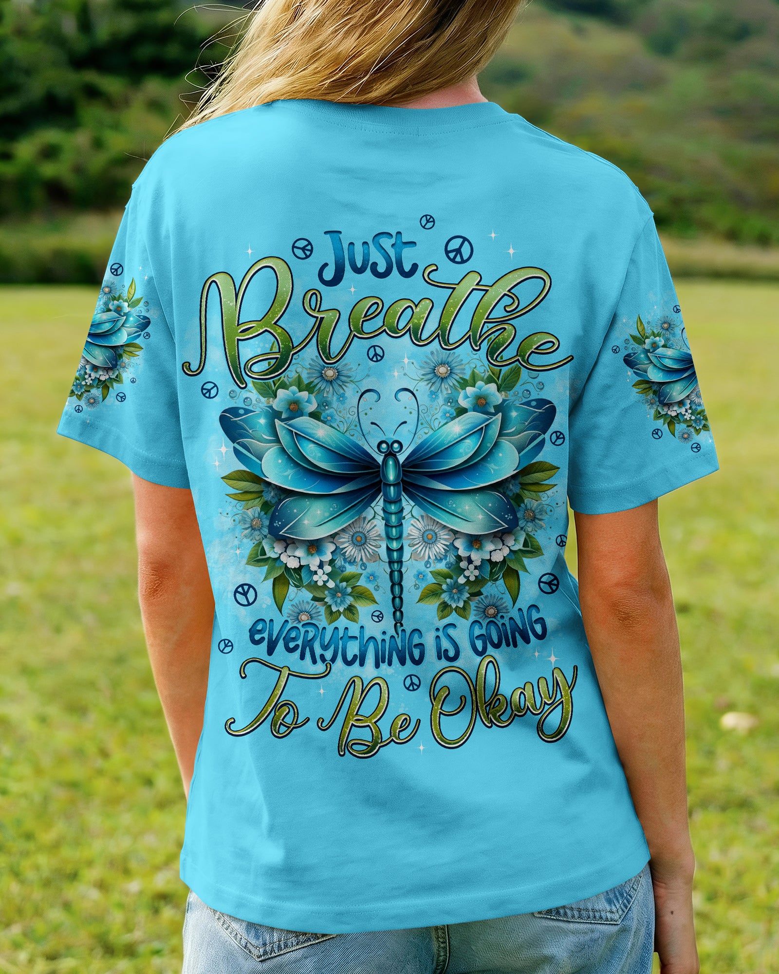 JUST BREATHE DRAGONFLY ALL OVER PRINT - TYPQ2901262