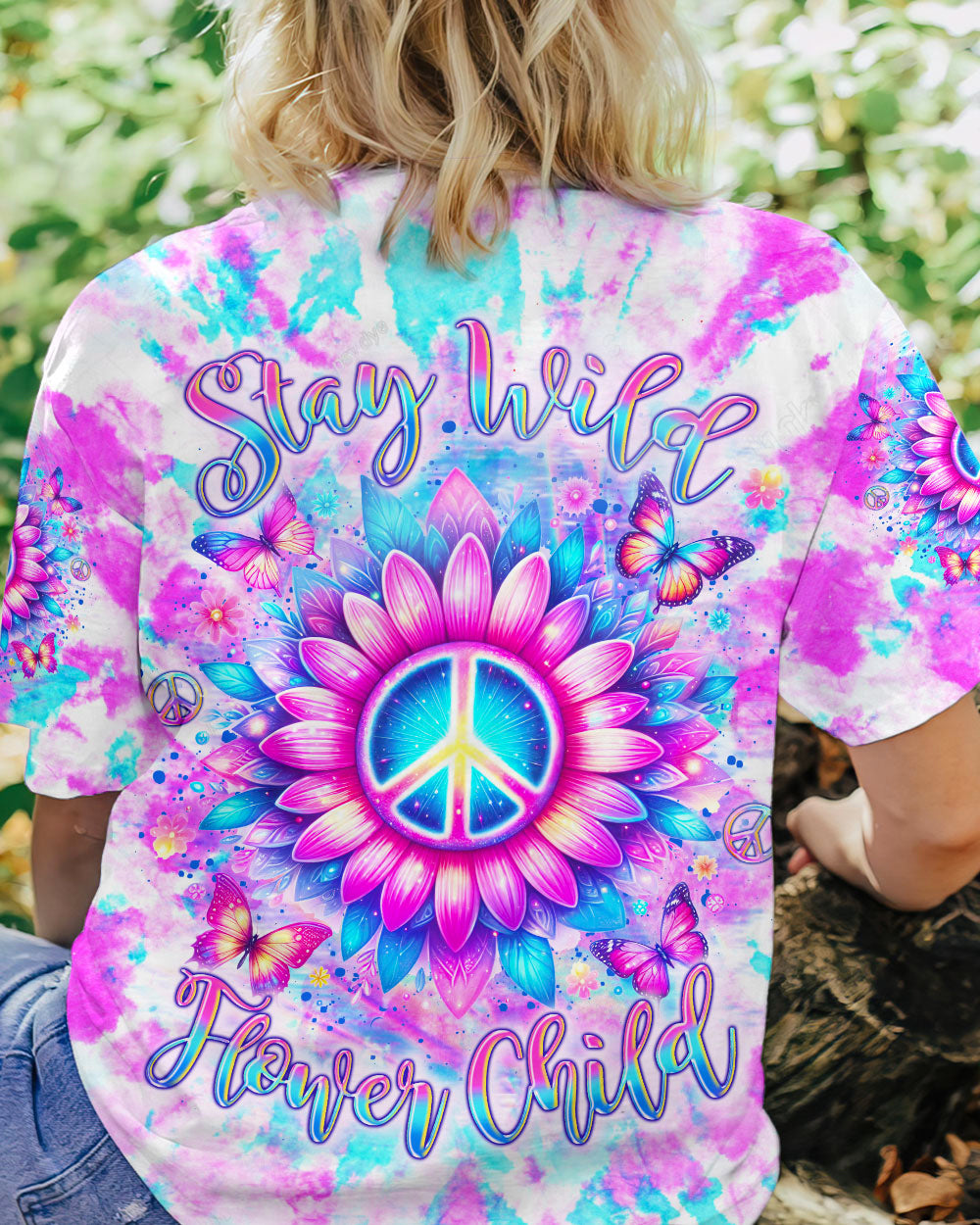 STAY WILD FLOWER CHILD ALL OVER PRINT - YHLN1405244