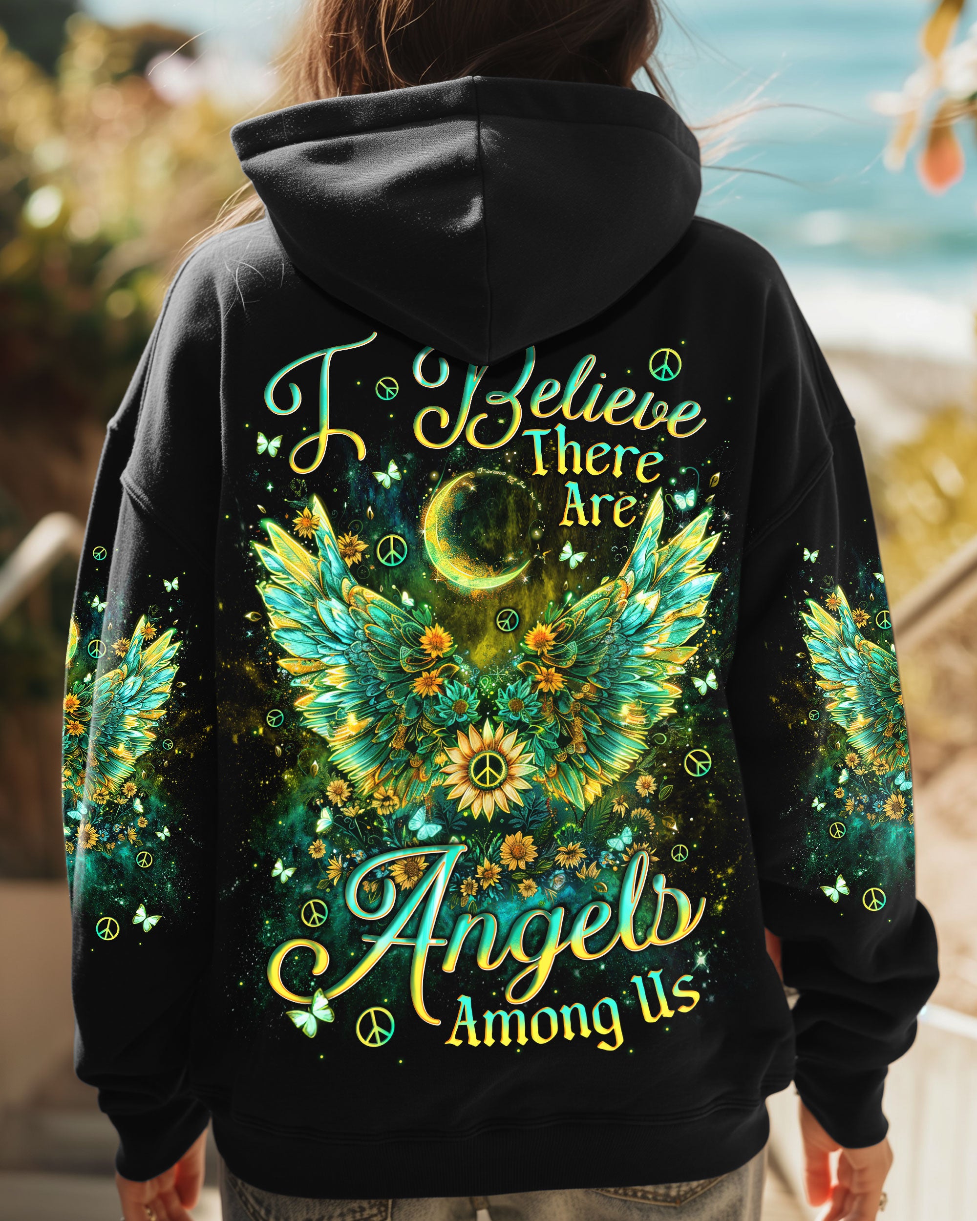 I BELIEVE THERE ARE ANGELS AMONG US WINGS ALL OVER PRINT - TLNT1612243