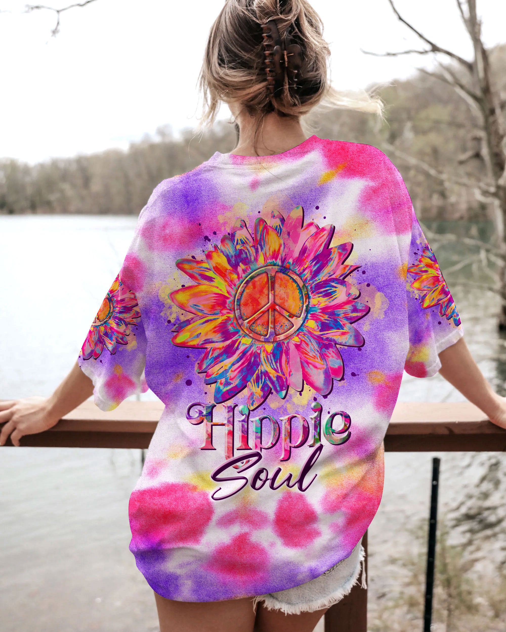 HIPPIE SOUL SUNFLOWER WATERCOLOR ALL OVER PRINT - TLTR1506233