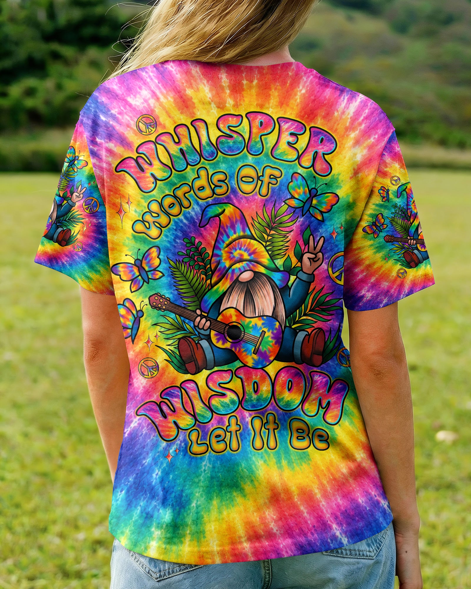 WHISPER WORDS OF WISDOM LET IT BE GNOME ALL OVER PRINT - TLTW0508261