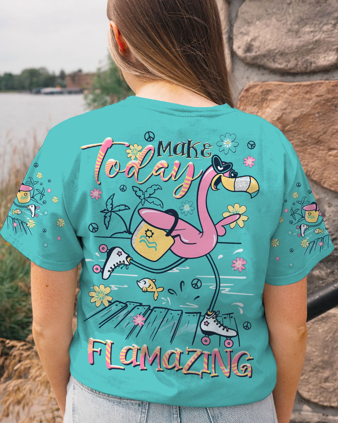 MAKE TODAY FLAMAZING FLAMINGO ALL OVER PRINT - TLTR0507232