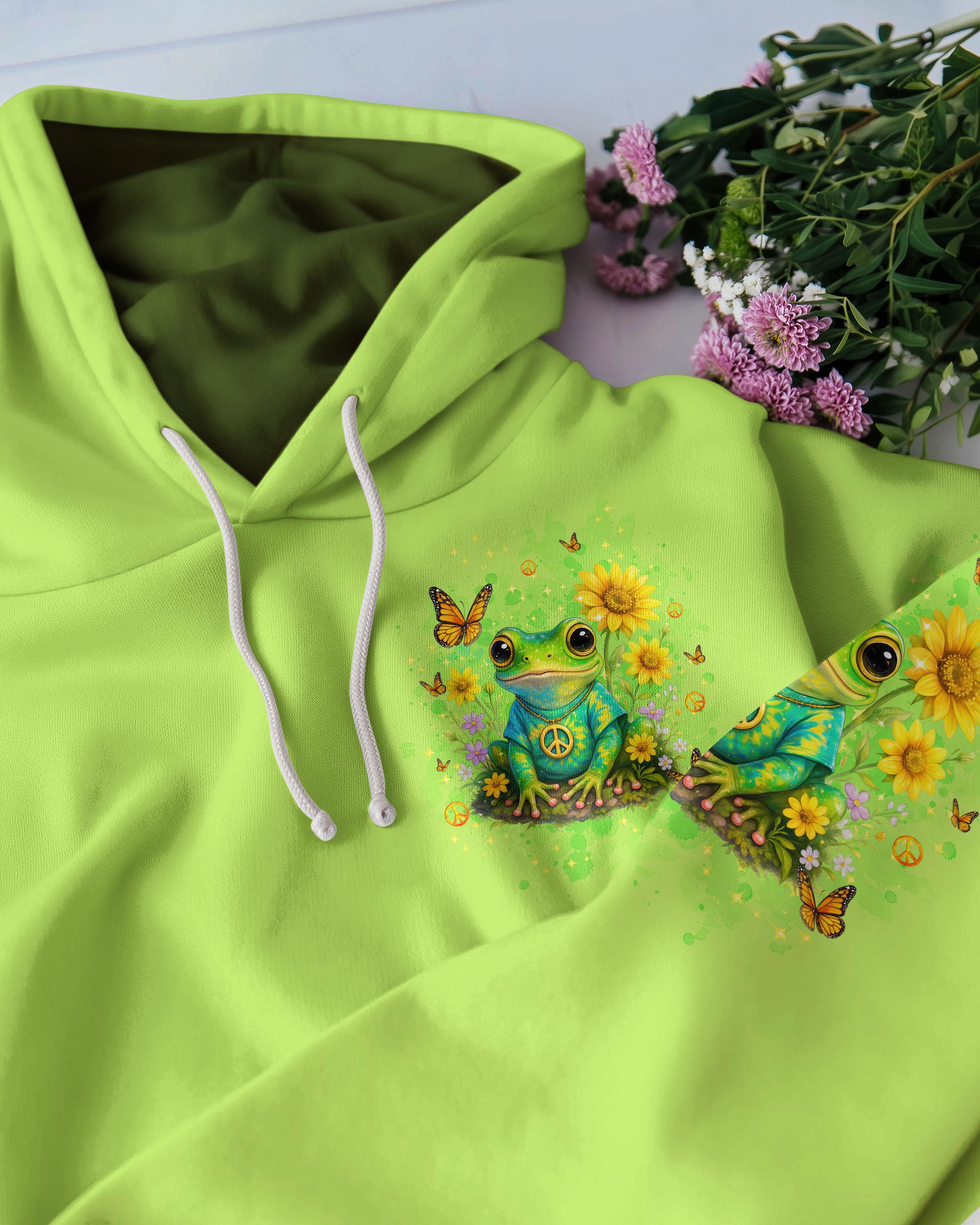 BE YOU THE WORLD WILL ADJUST FROG ALL OVER PRINT - TLTW0410251