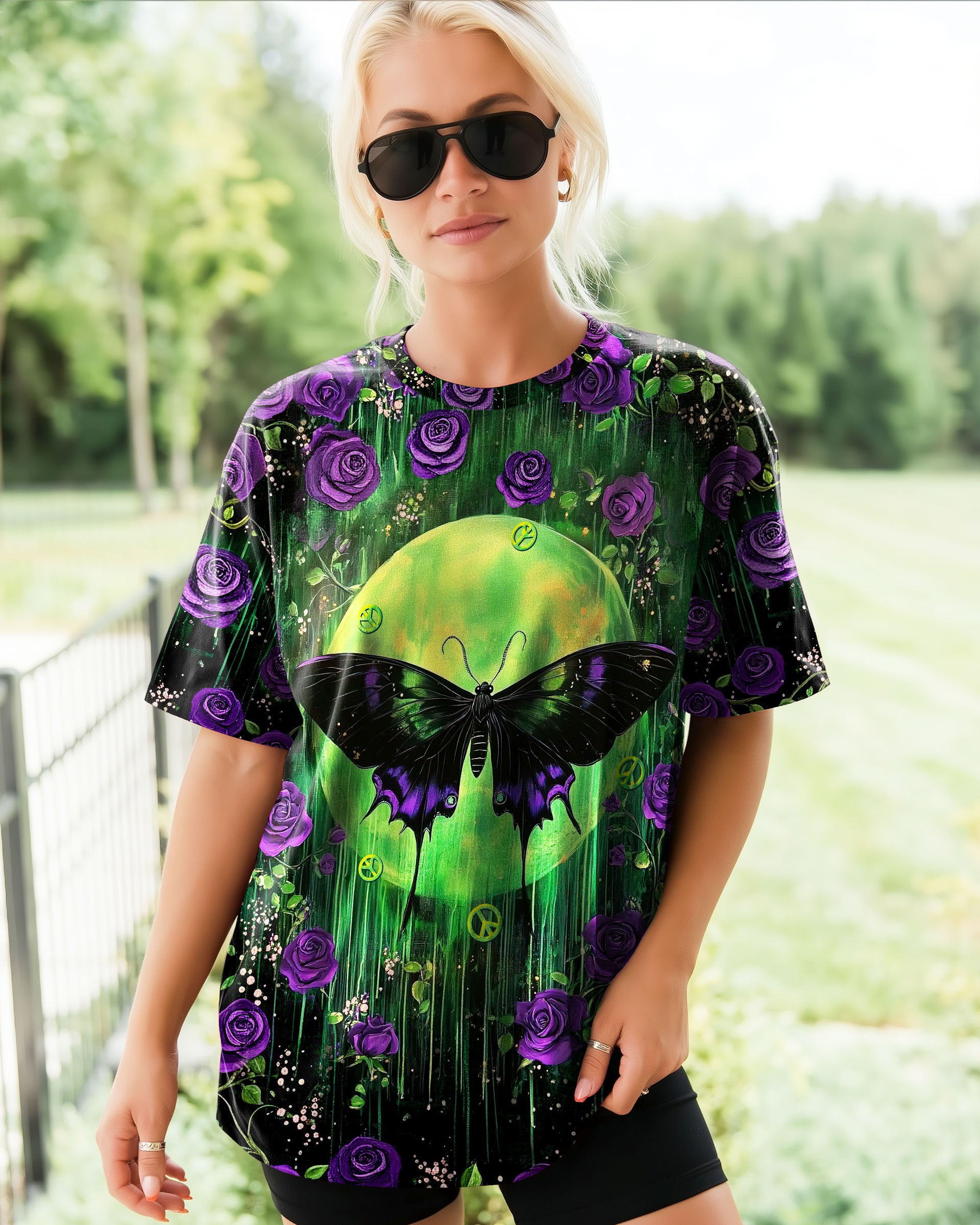 HELLO DARKNESS MY OLD FRIEND BUTTERFLY MOON ALL OVER PRINT - TLNT2011253
