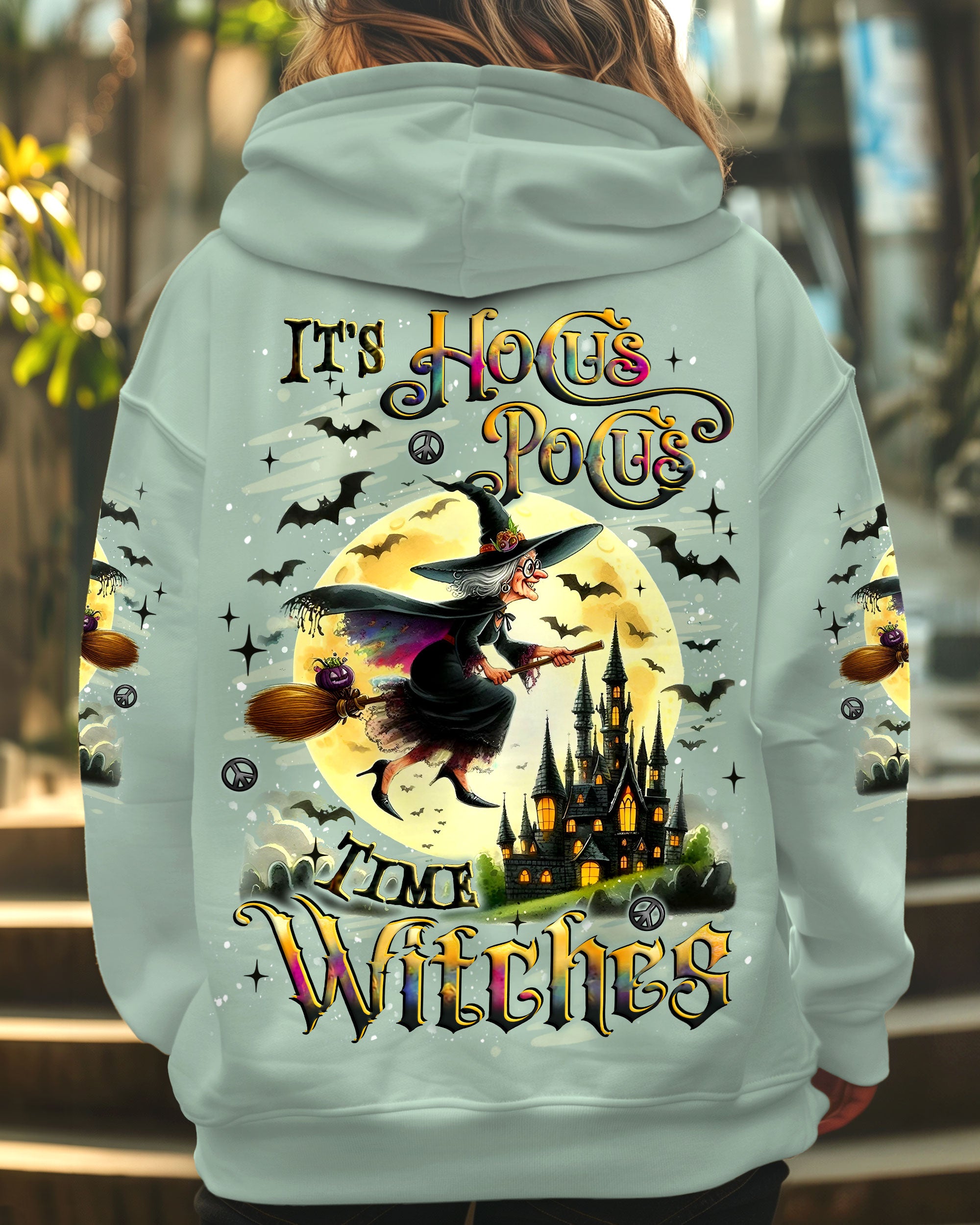 IT'S HOCUS POCUS TIME WITCHES HALLOWEEN ALL OVER PRINT - YHLT1609252