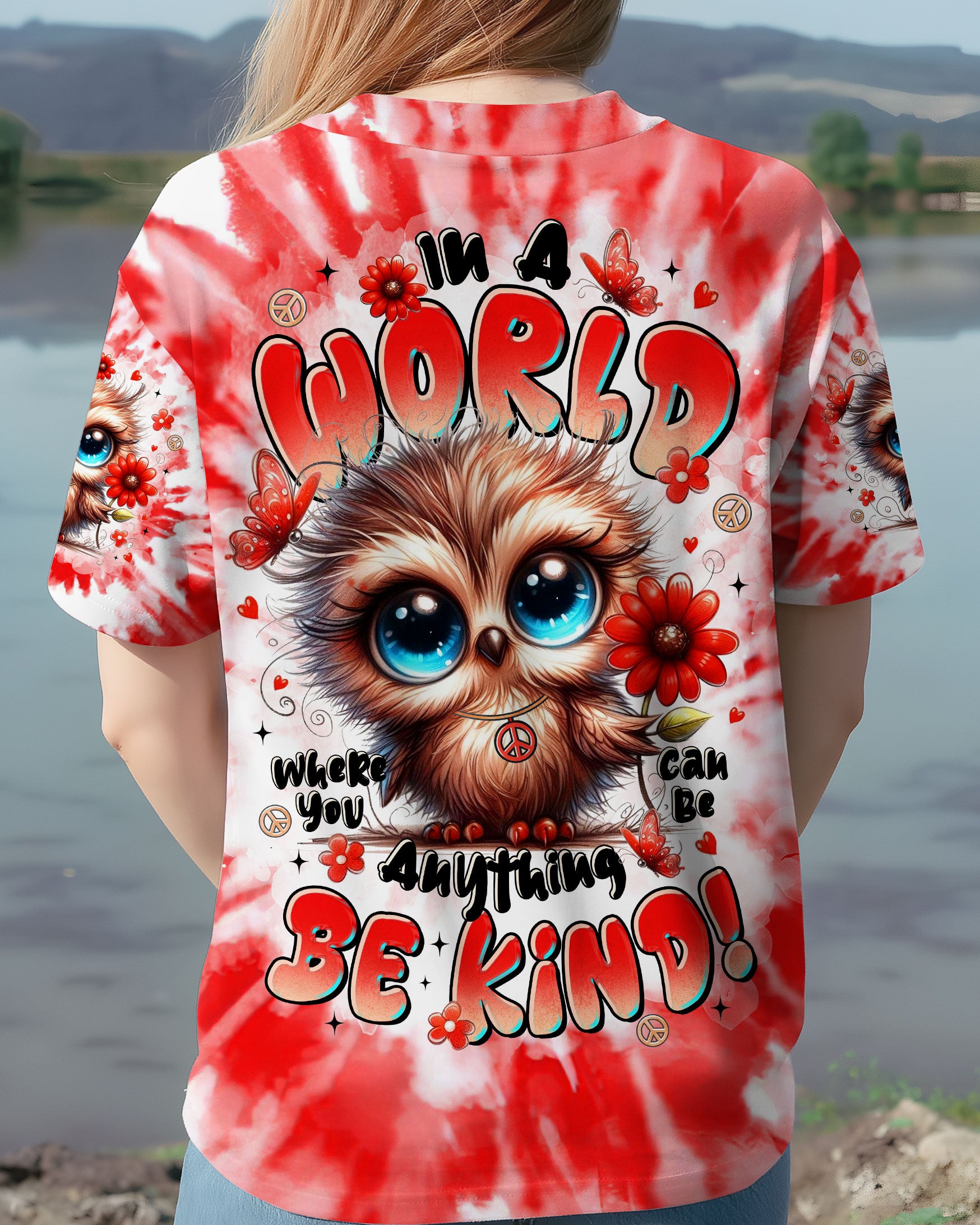 BE KIND OWL ALL OVER PRINT - TLTR1908253